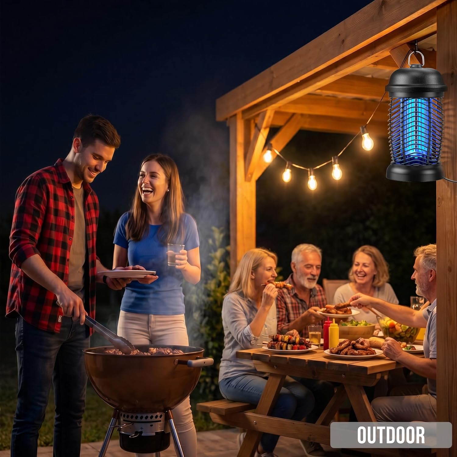 Detalle 2 de Upgraded Bug Zapper Outdoor 4200V Mosquito Zapper