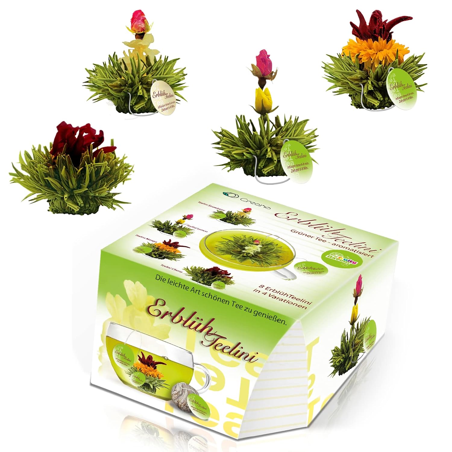 Detalle de Creano ErblühTeelini Teeblumen 8er Set
