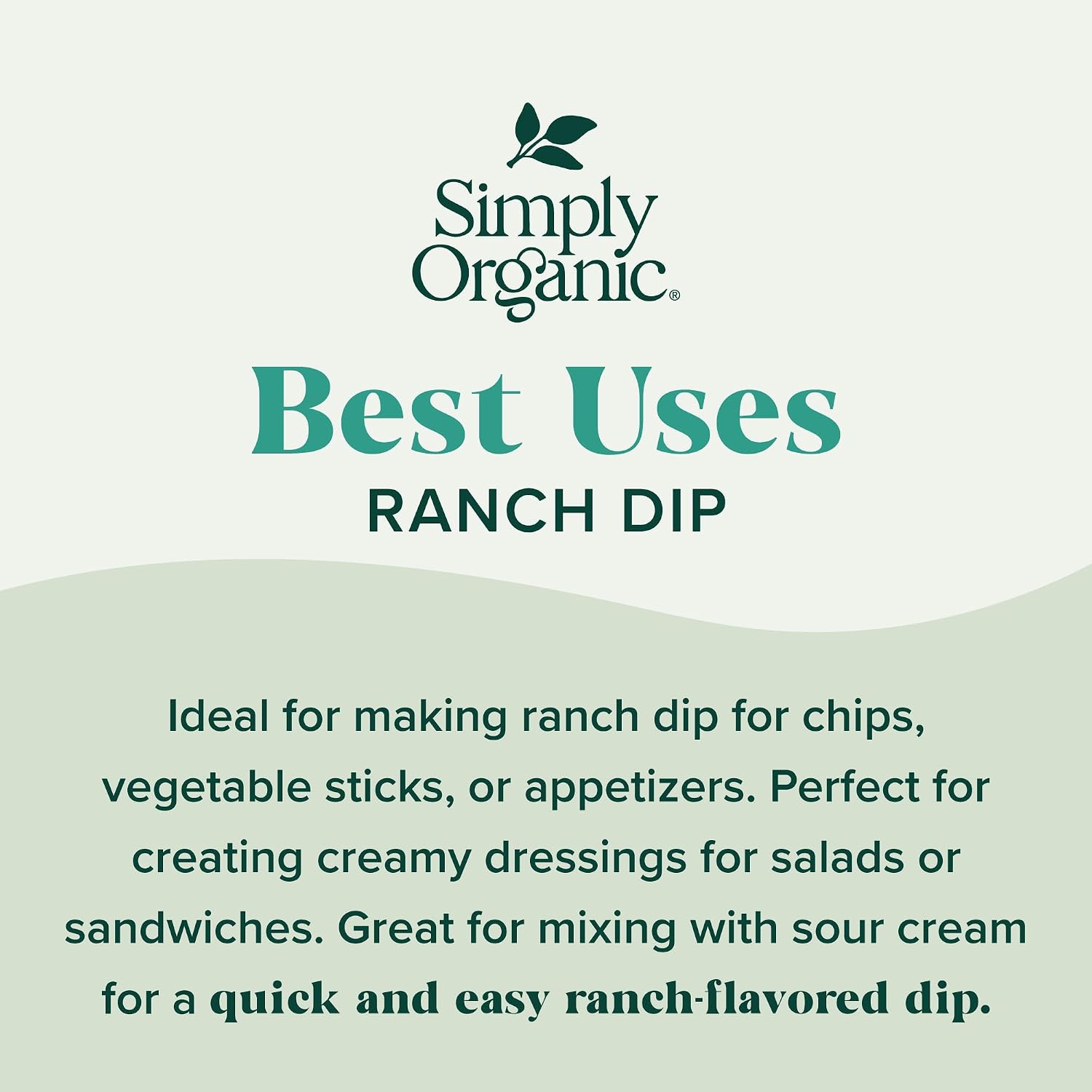 Detalle de Simply Organic Ranch Dip Mix 1.5-ounce