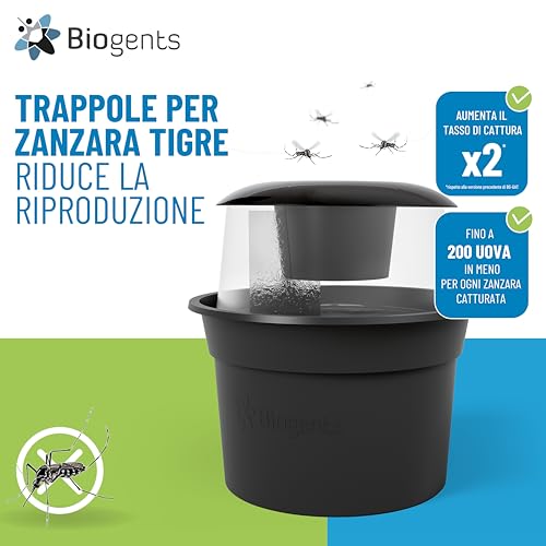Detalle de Biogents BG-GAT Reflect-Tech : Piège extérieur anti-ponte pour moustique tigre (2 pièges + 4 fiches collantes)