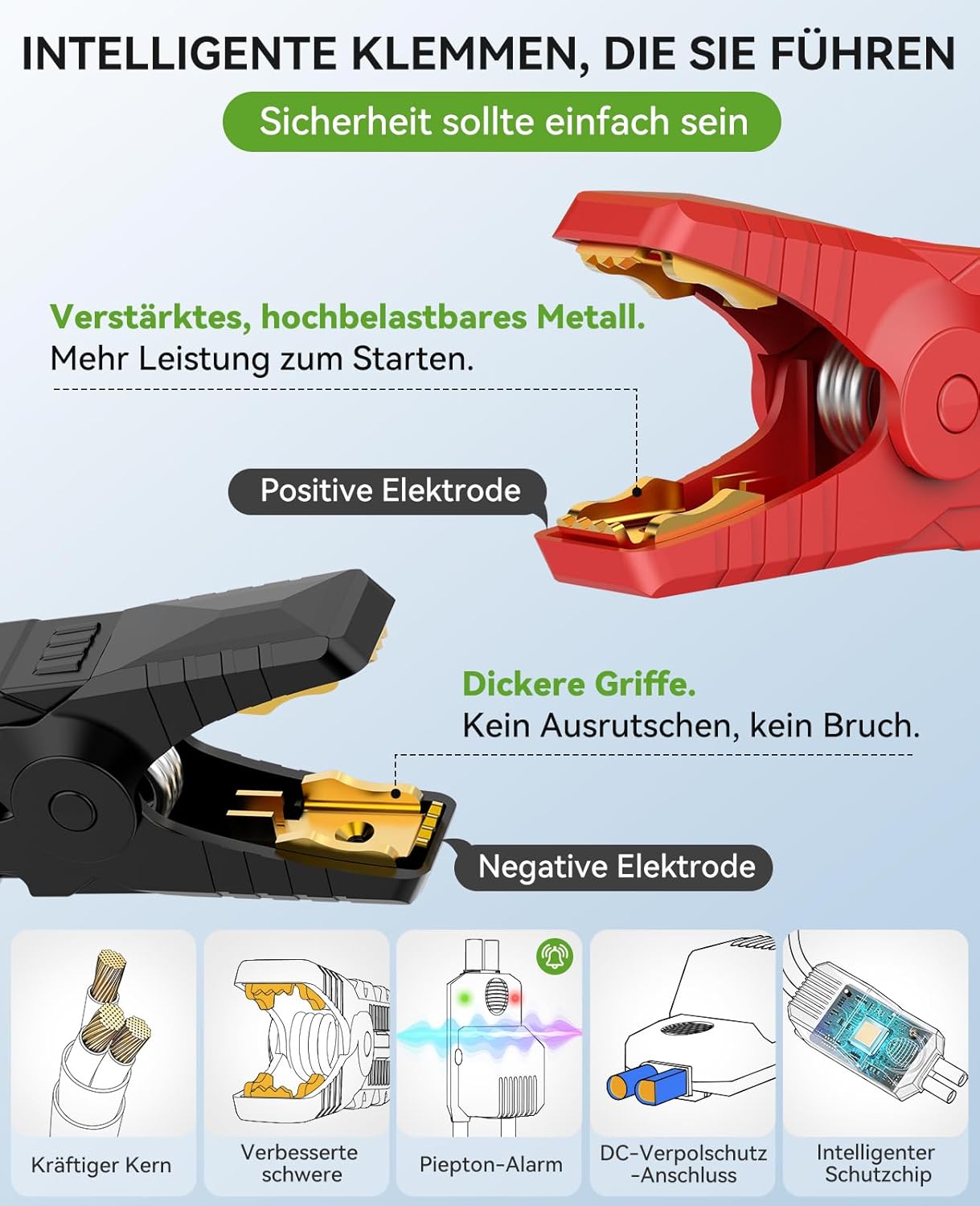 Detalle de AIMAPOW Starthilfe Powerbank 8000 A & 160 PSI mit Kompressor für Pkw