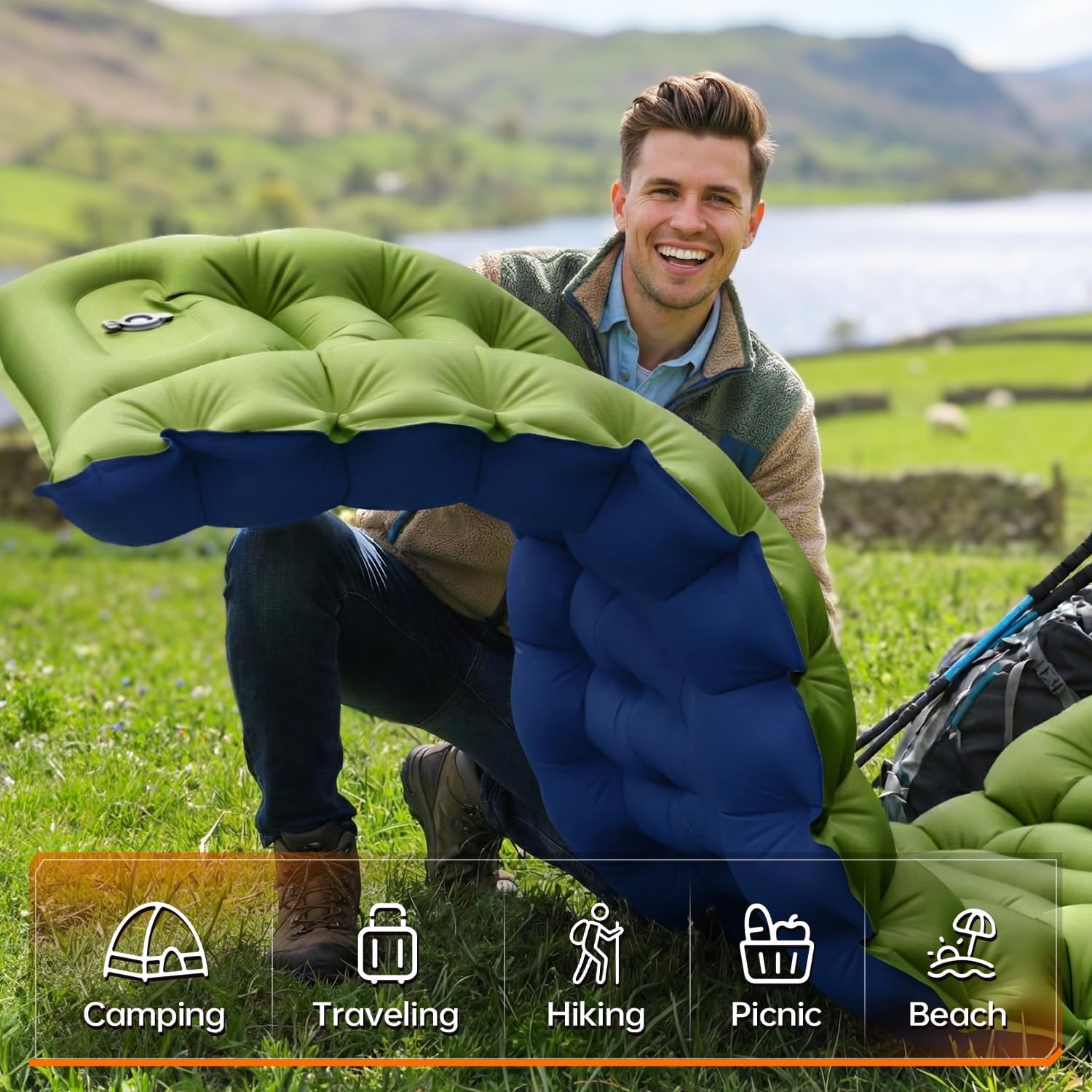 Thumbnail 4 de Yuzonc Camping Sleeping Pad 195 x 68 cm