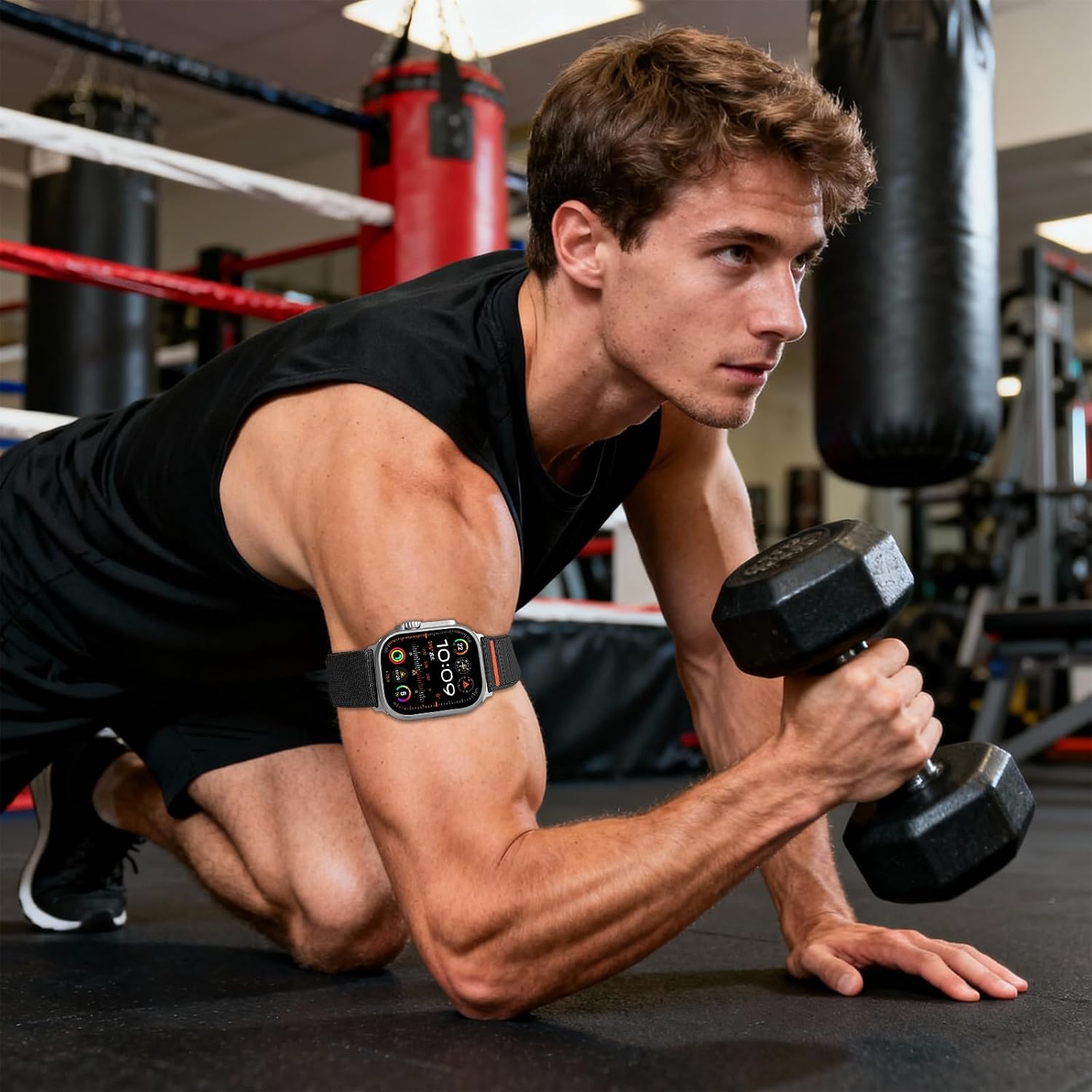 Thumbnail 6 de Zspoly Apple Watch用ナイロンスポーツバンド 上腕・足首対応、Cフック式