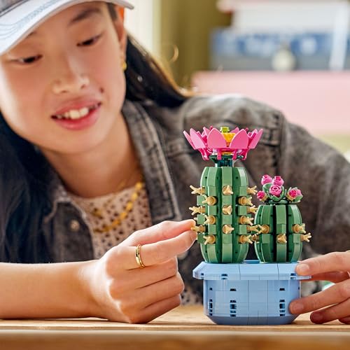 Thumbnail 8 de LEGO Botanicals Flowering Cactus: Artificial Plant Duo in Pastel Pot