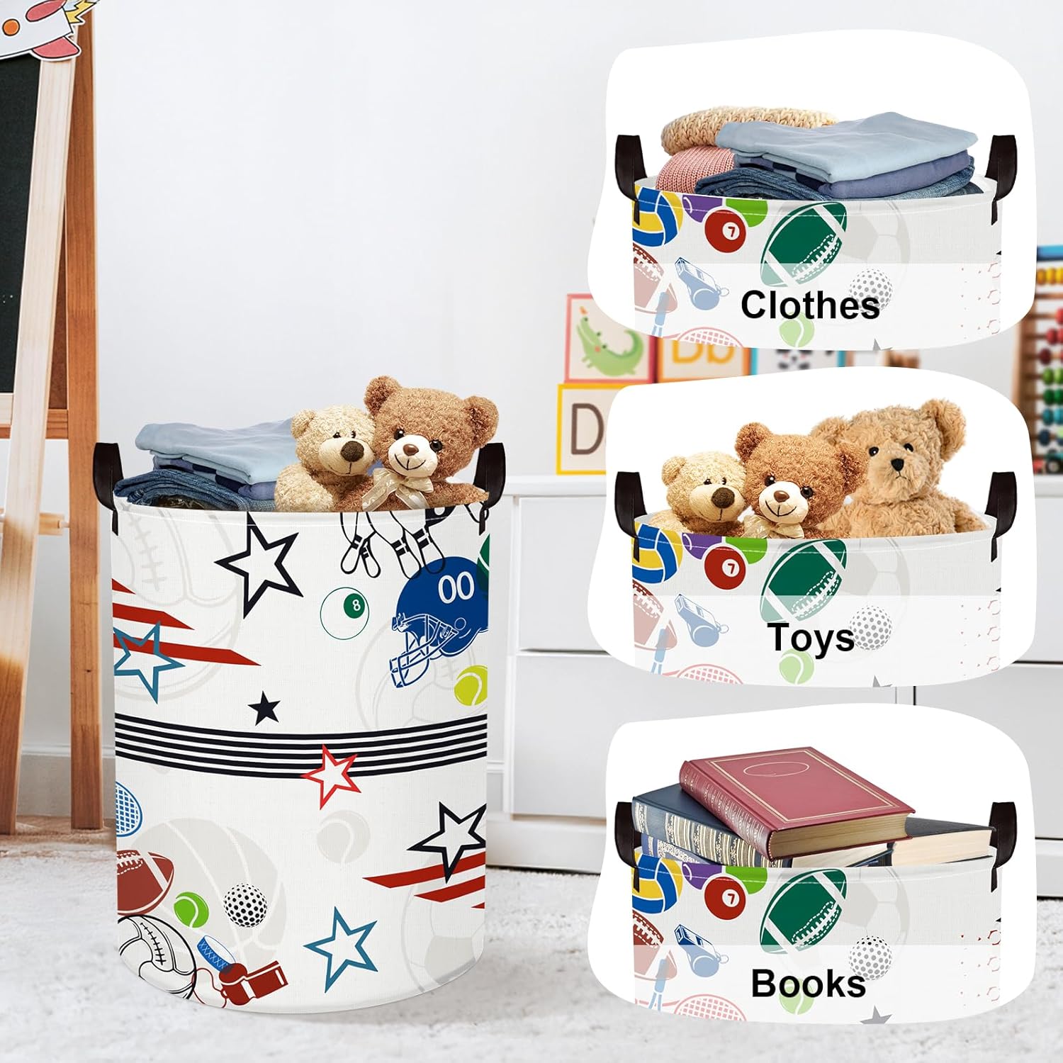 Thumbnail 4 de HUUMONSS Sports Balls Laundry Hamper 63L