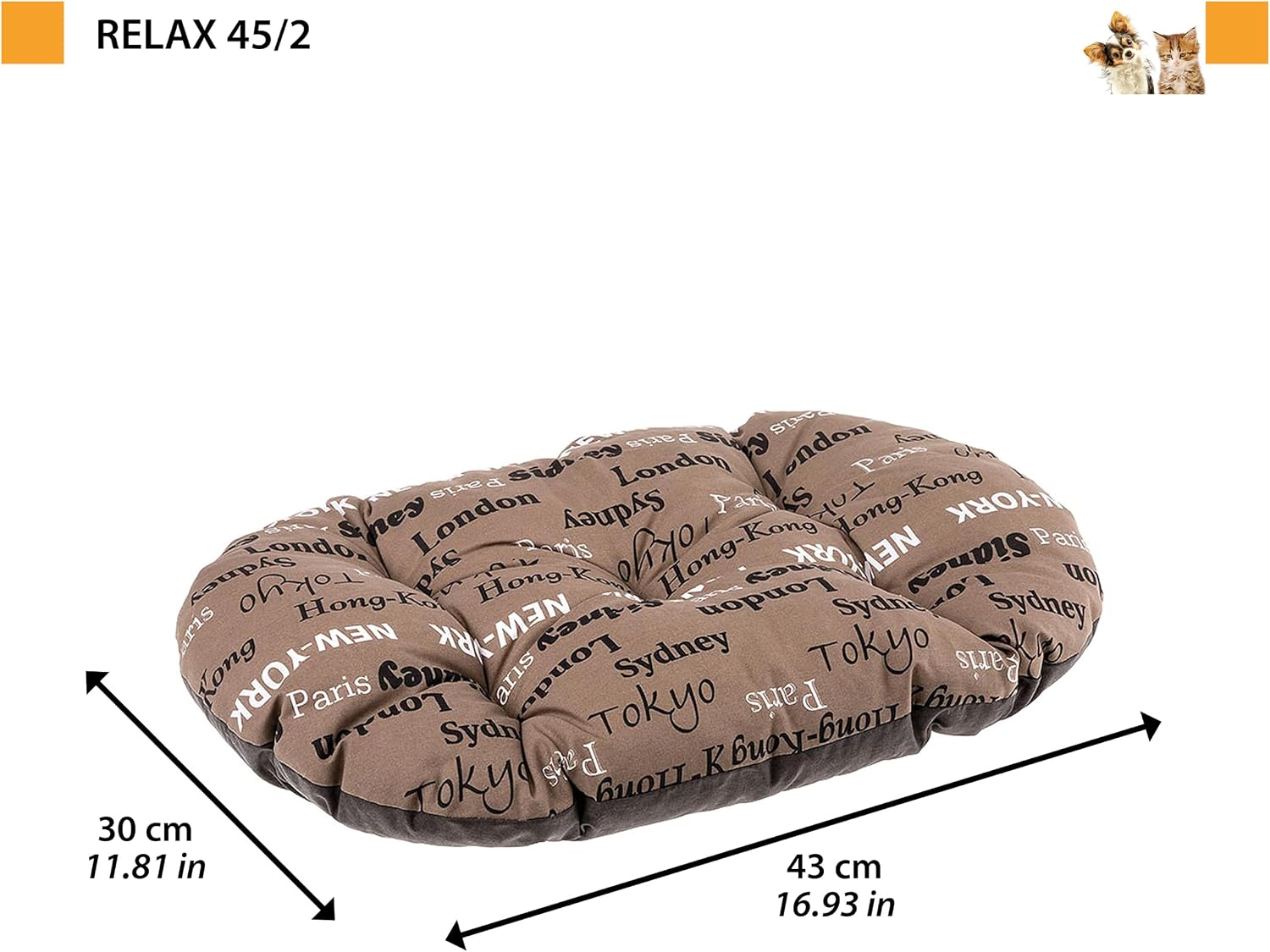 Detalle 1 de Ferplast RELAX 45/2 cuscino 43 x 30 cm