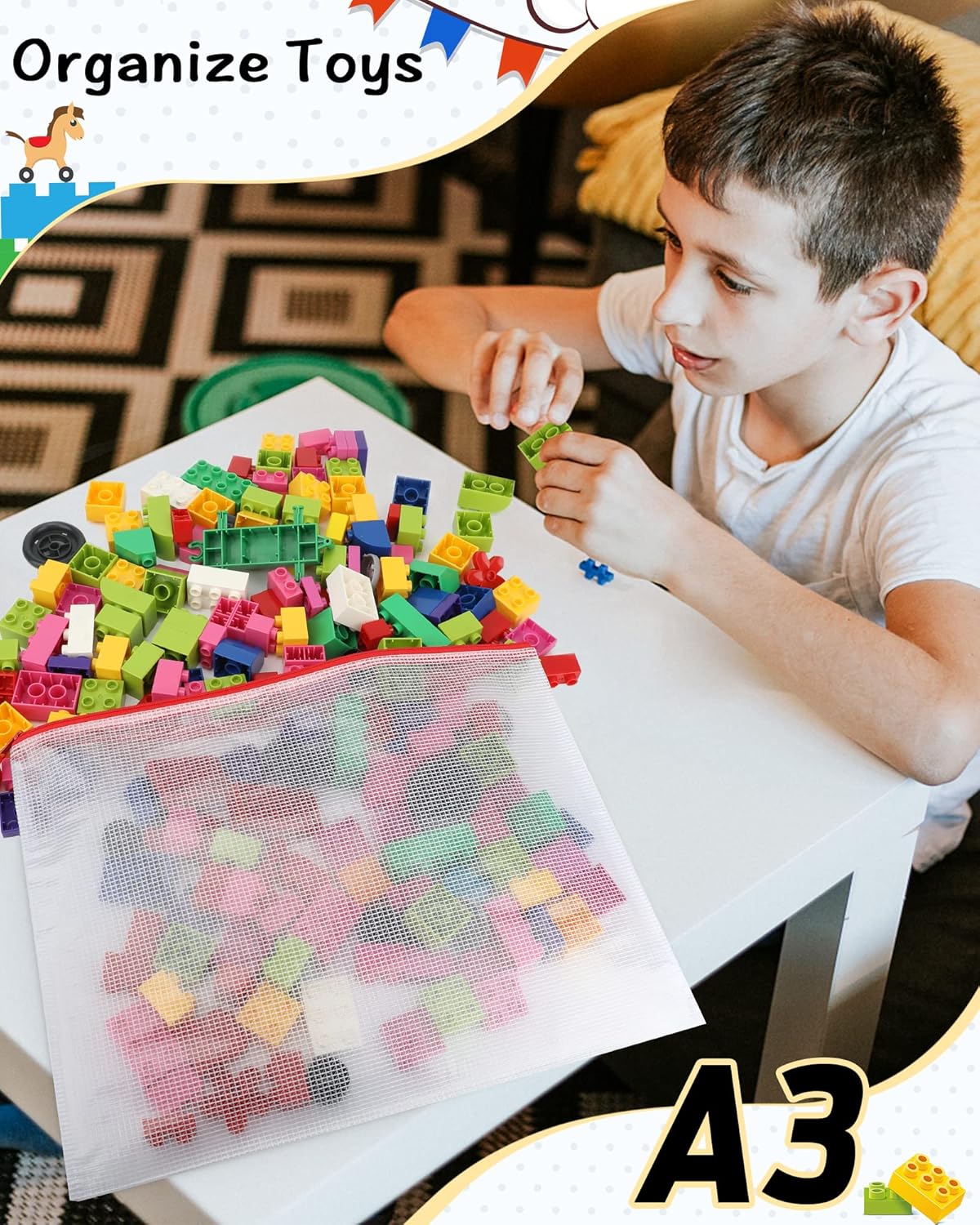 Thumbnail 5 de Umriox A3 Document Folder 5PCS waterproof zipper pouch 📁