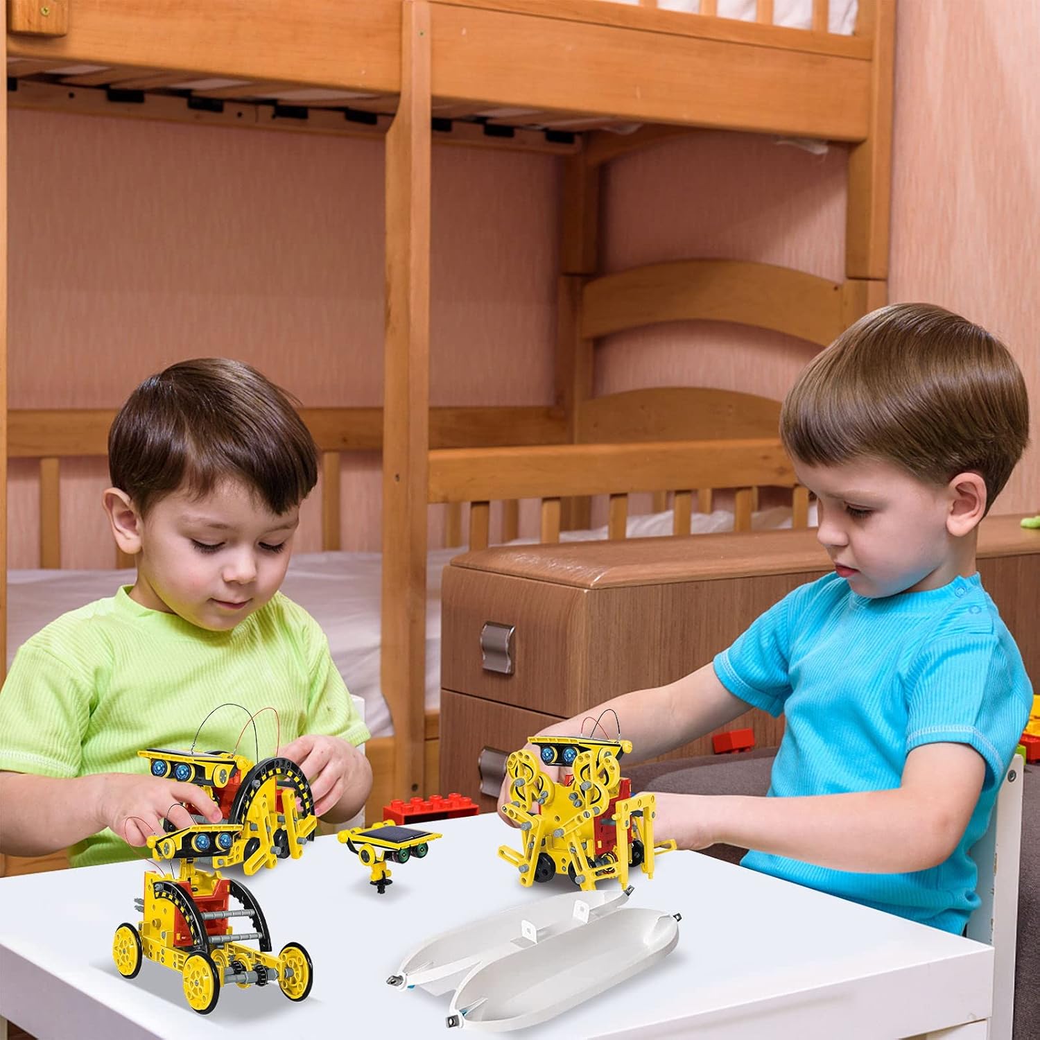 Thumbnail 5 de ACELIFE Solar Roboter Spielzeug (12-in-1) – DIY Bausatz für Kinder ab 8 Jahren, gelb