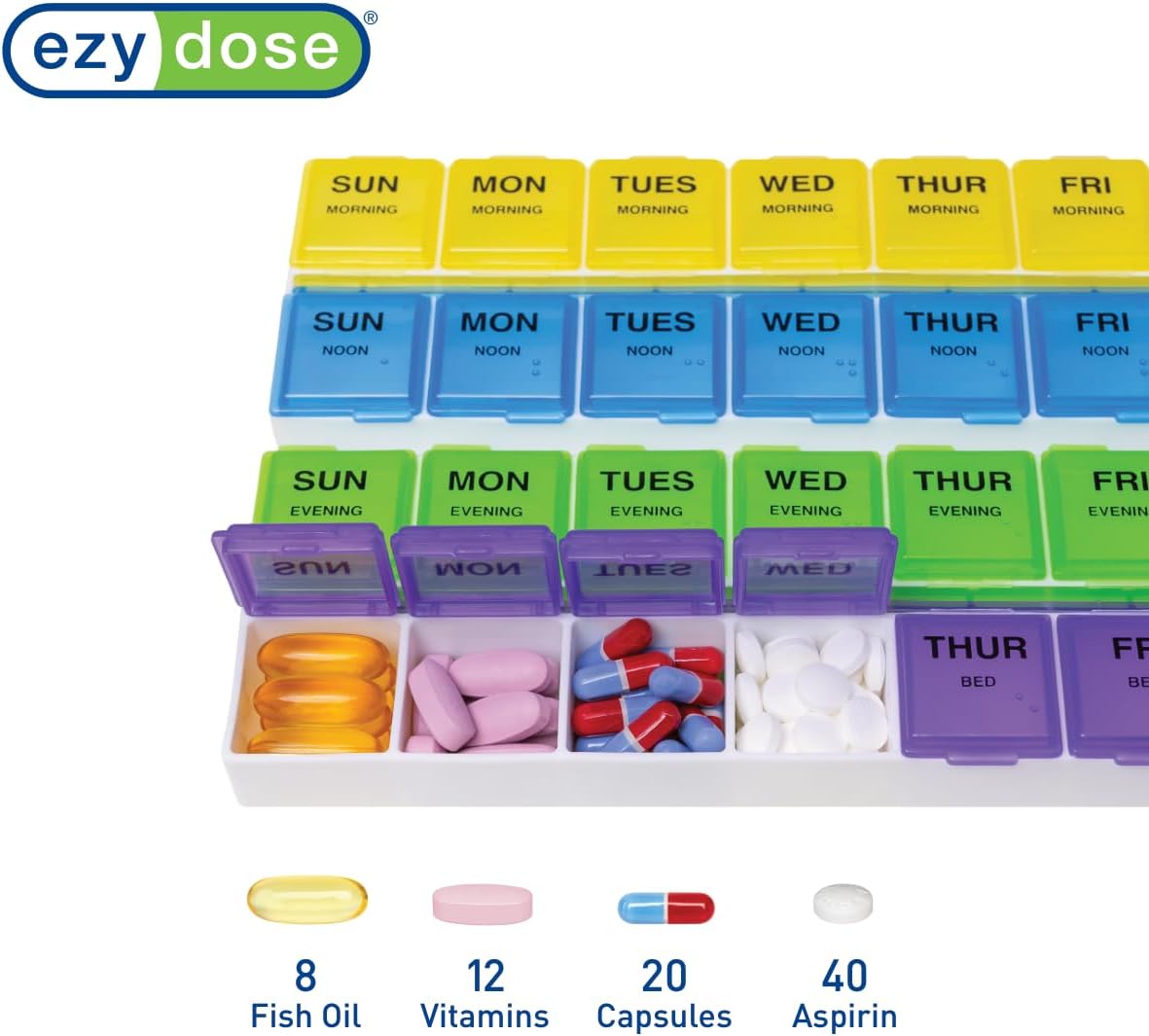 Detalle de Ezy Dose Pill Organizer, 7-Day