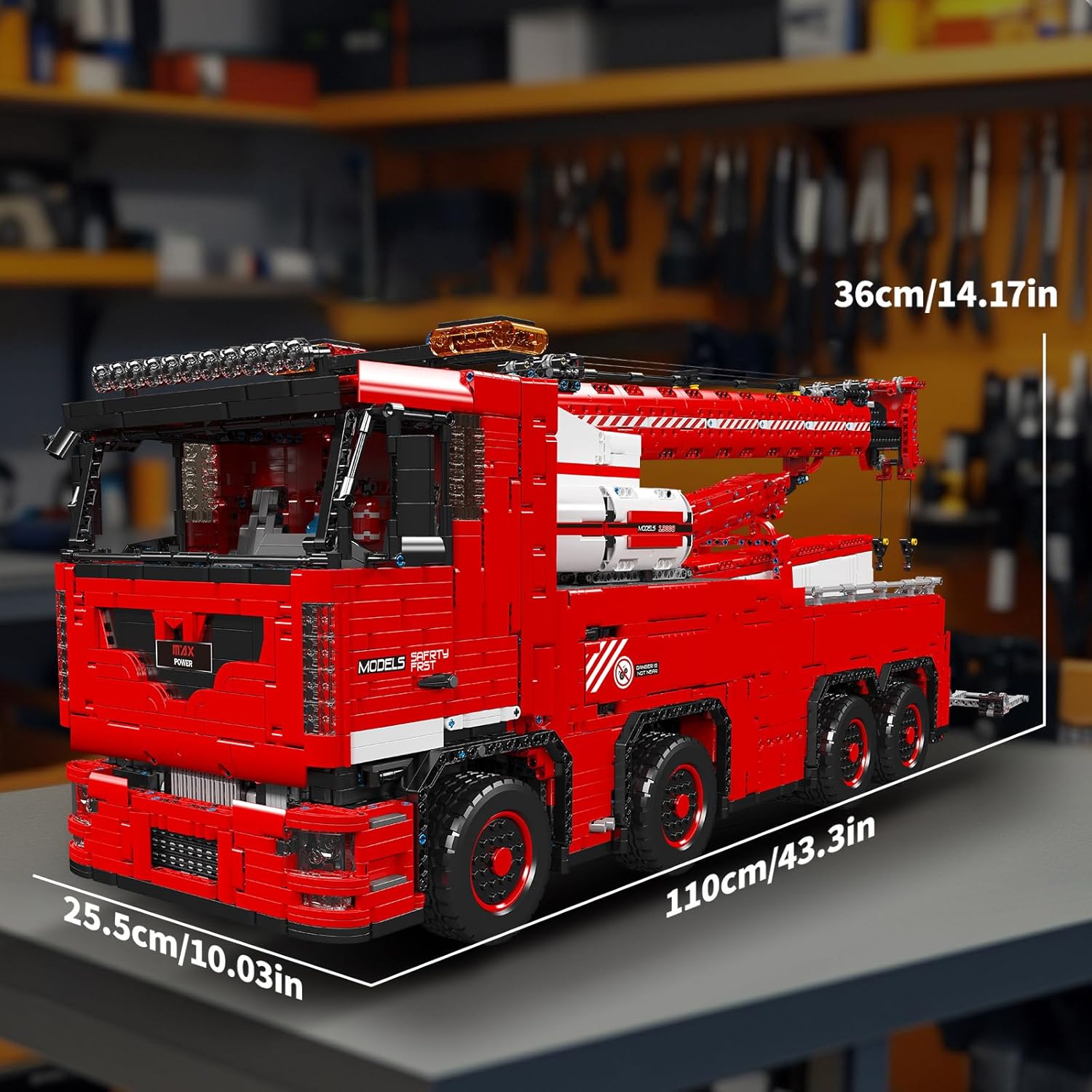 Thumbnail 4 de Mould King 19008 Technik Ferngesteuerter Abschleppwagen – 10966 Teile, 2,4 GHz Fernsteuerung