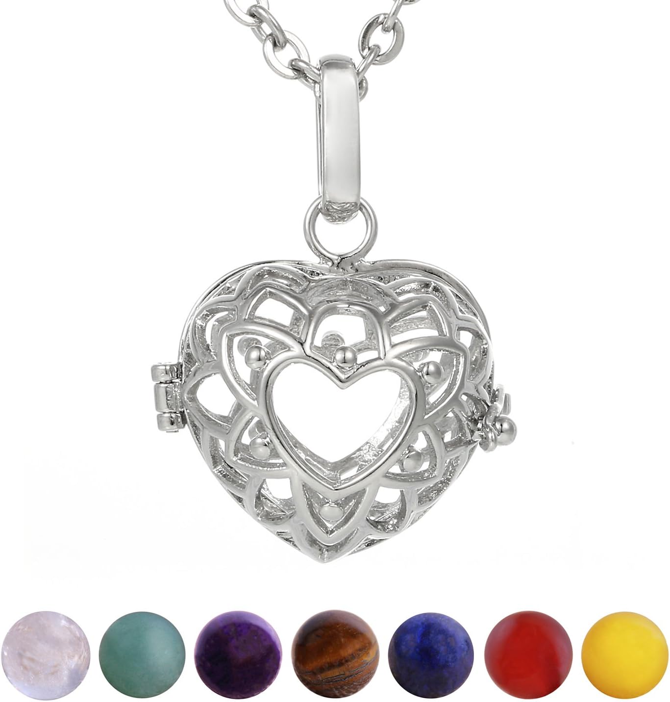 Thumbnail 1 de Morella collar 70 cm con 7 piedras chakra