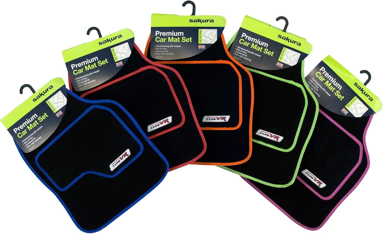 Thumbnail 5 de Sakura SS5305 Universal Car Mat Set, Blue