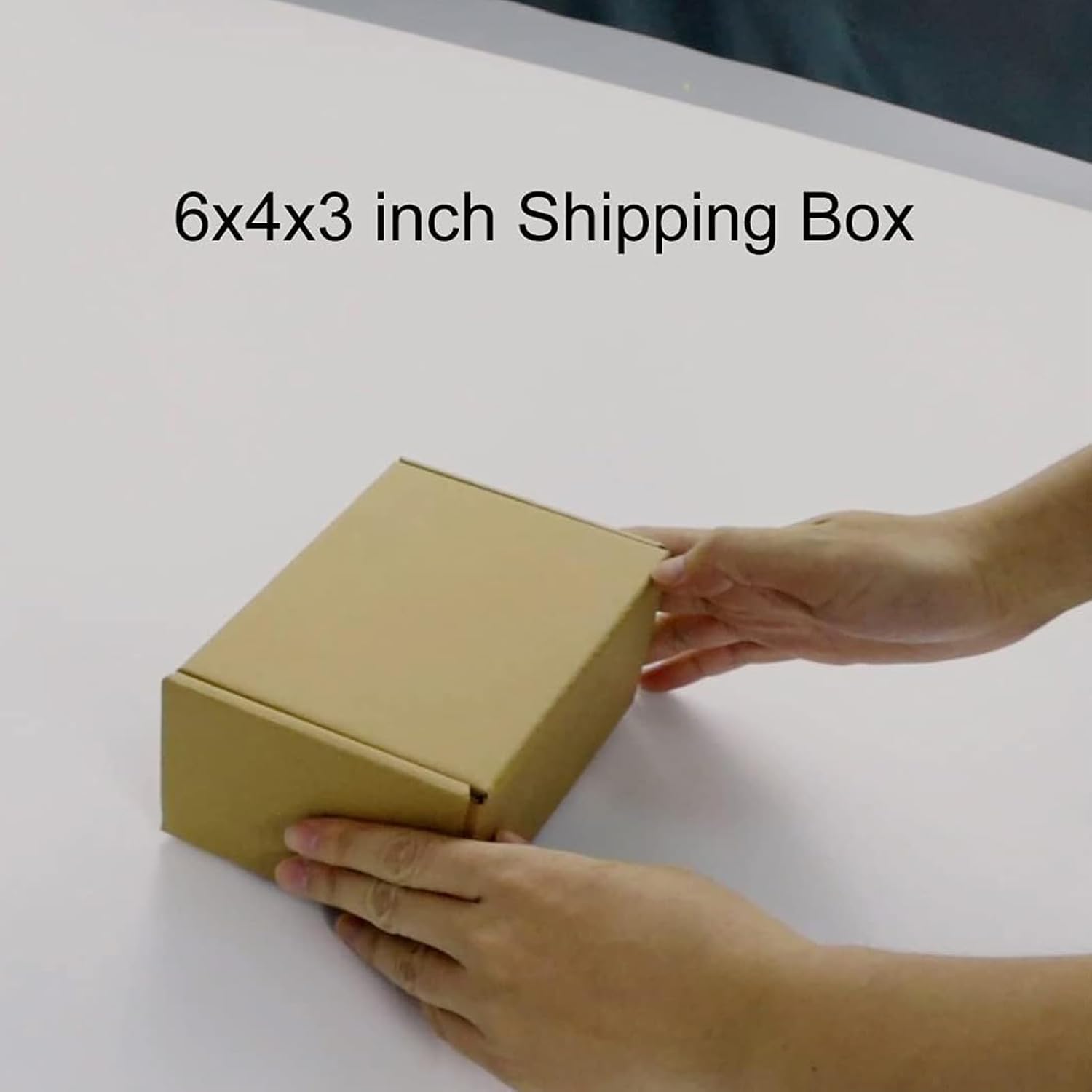 Thumbnail 5 de RLAVBL 25 Pack Small Brown Corrugated Shipping Boxes (153x102x76 mm) – Quick Assemble, Light & Durable