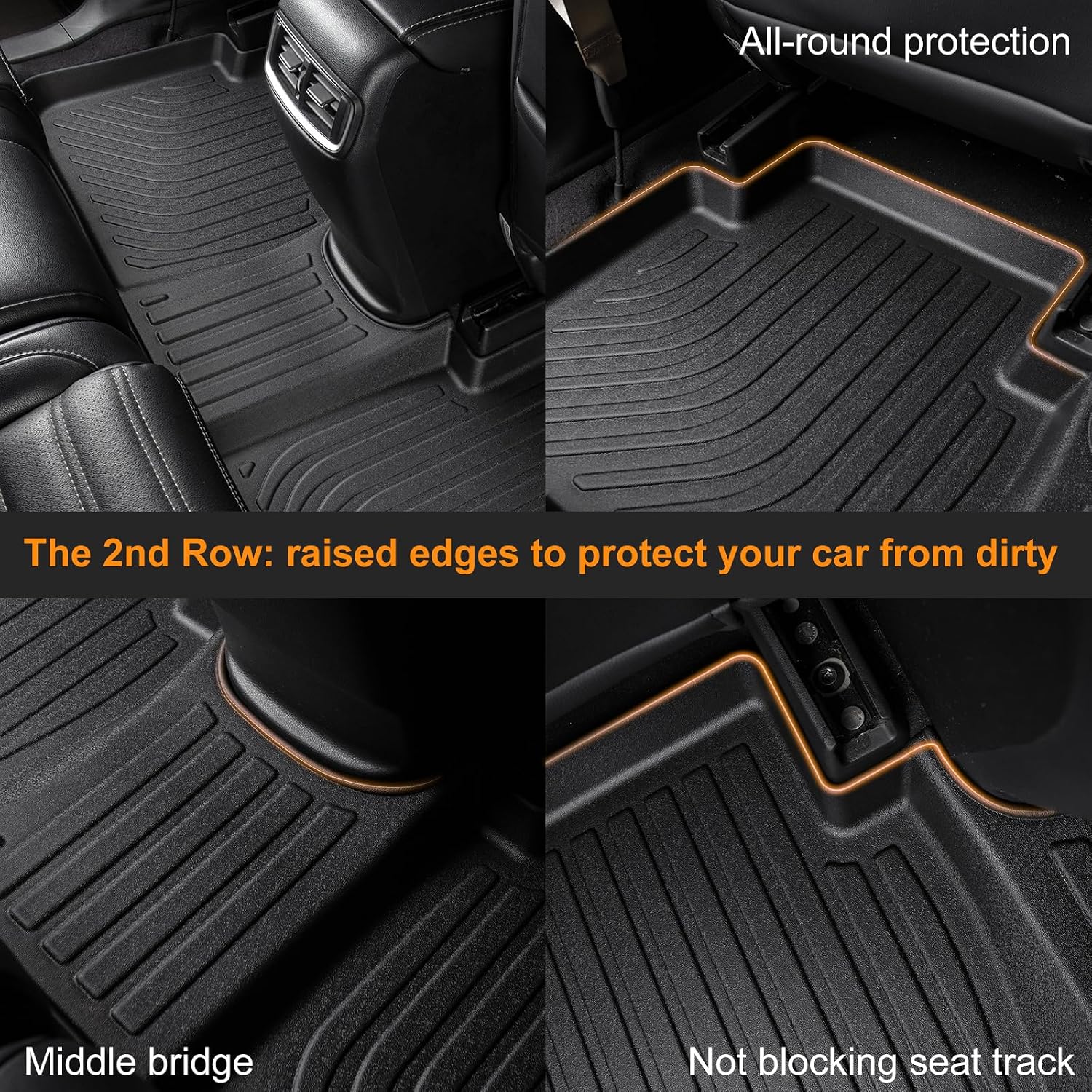 Thumbnail 3 de Binmotor Floor Mats for Jeep Grand Cherokee L 6‑Seater TPE