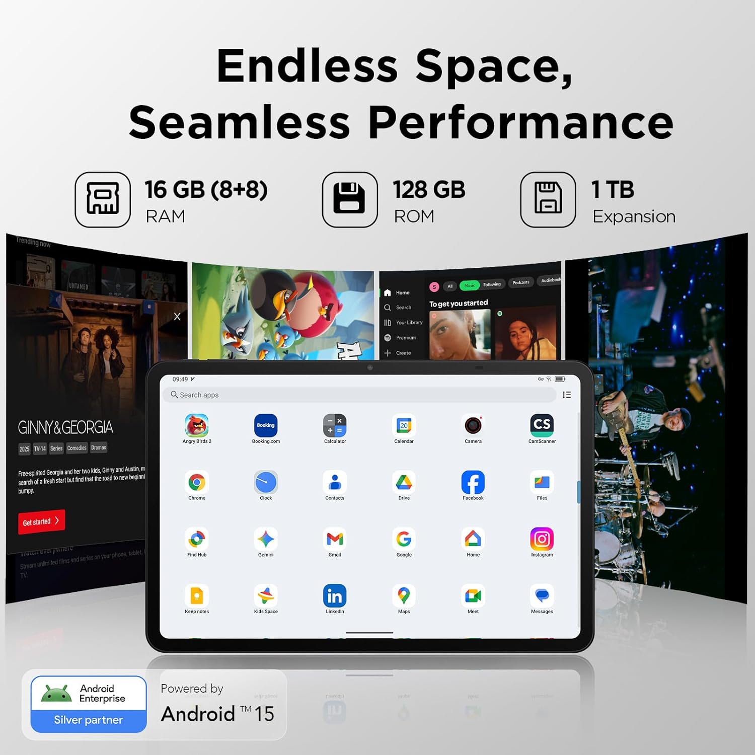 Thumbnail 5 de TCL NXTPAPER 11 Gen 2 Android Tablet (11-Inch Drawing Pad + Digital Notebook) with Stylus & Flip Case, NXTPAPER 4.0 Display