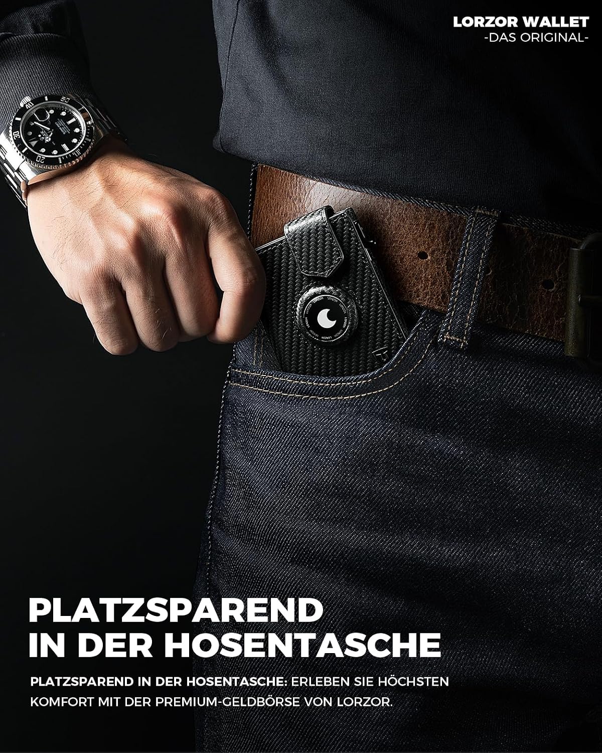 Thumbnail 2 de LORZOR AirTag Wallet Slim Geldbörse