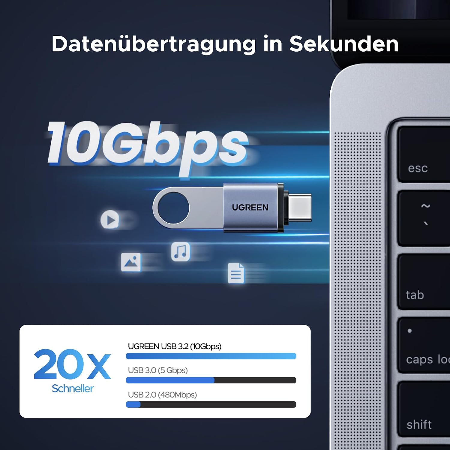 Thumbnail 2 de UGREEN USB C auf USB OTG Adapter 4er Pack