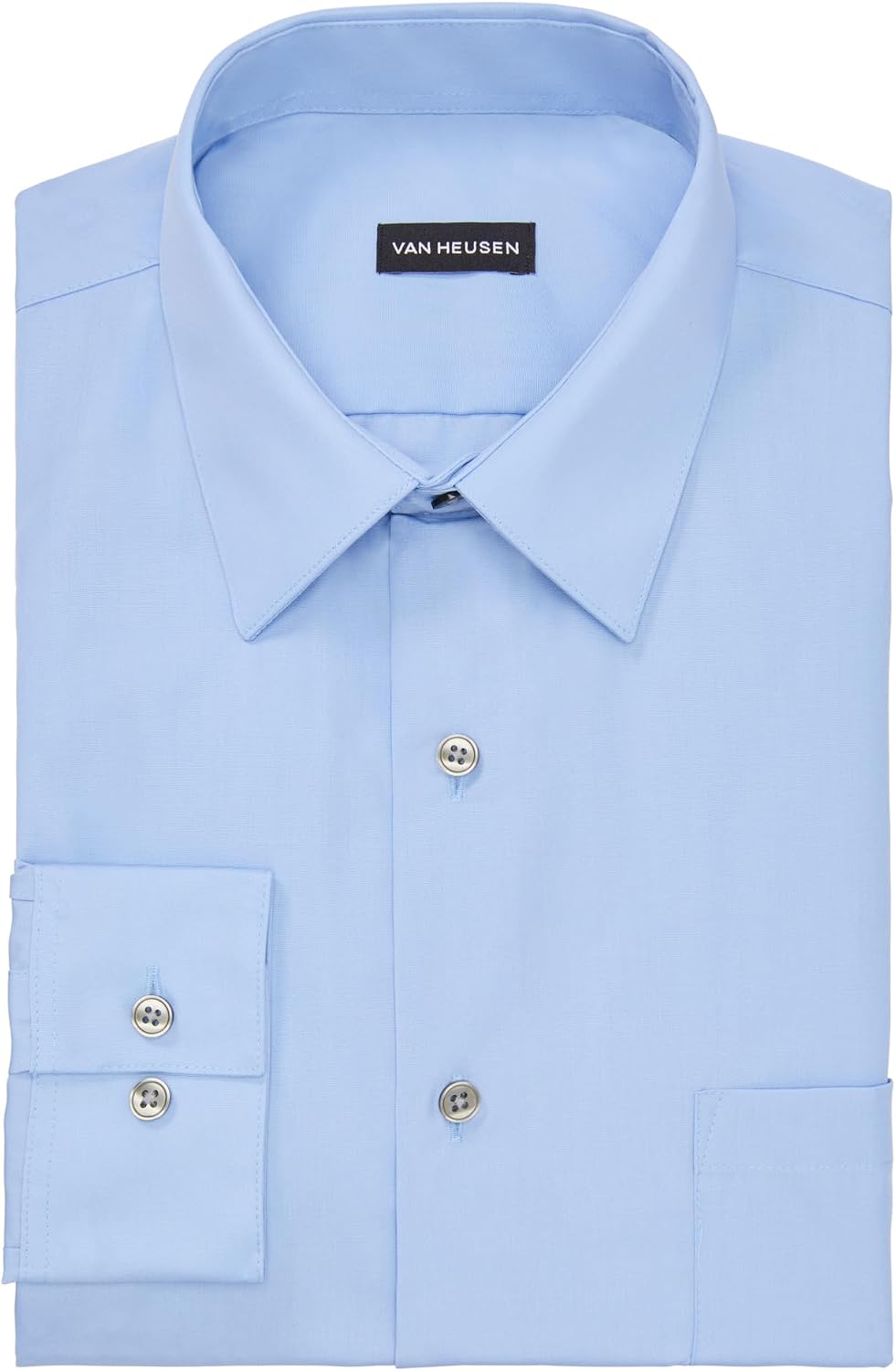 Detalle 2 de Van Heusen Men’s Regular Fit Poplin Solid Dress Shirt