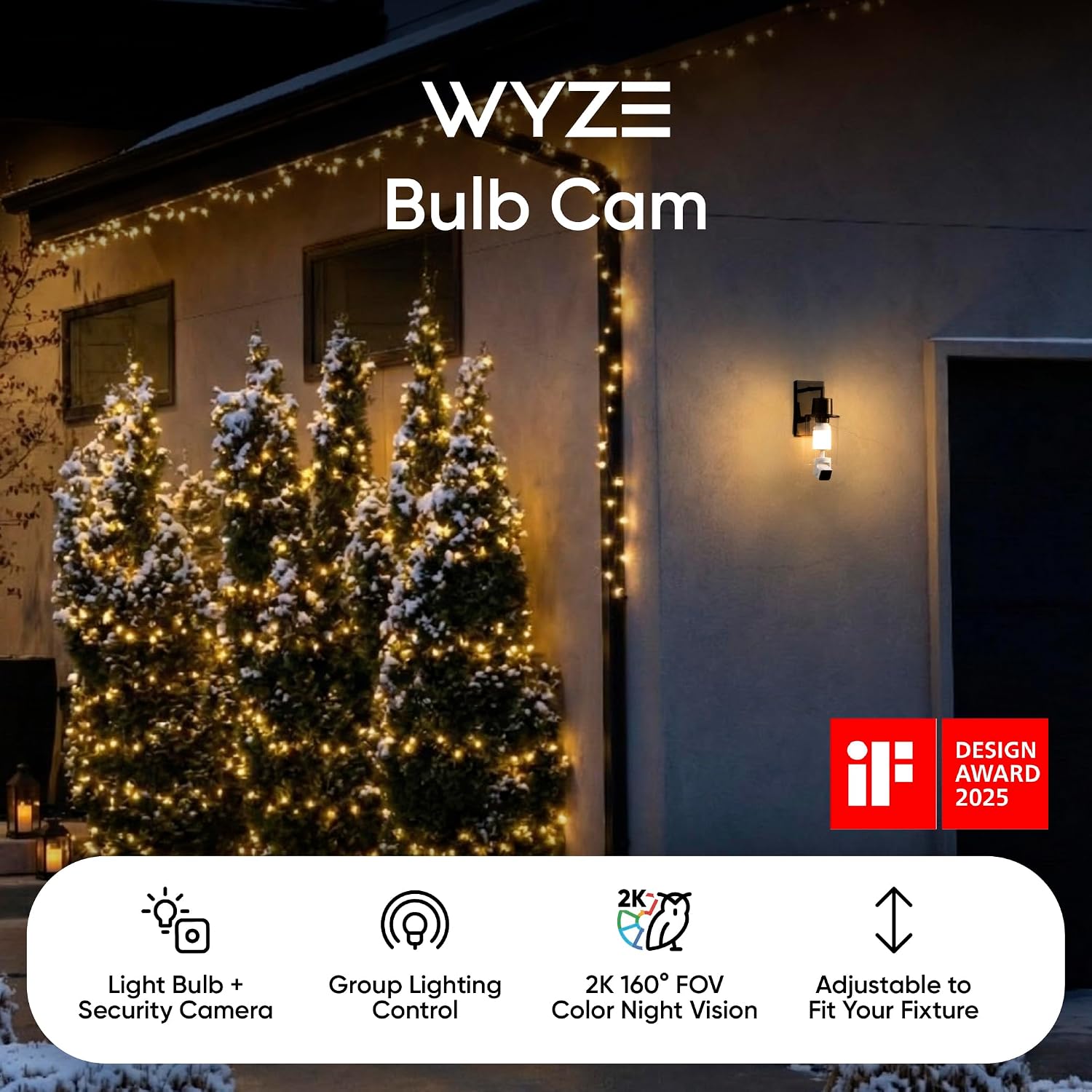 Detalle de Wyze Bulb Cam Security Camera 2K 2K