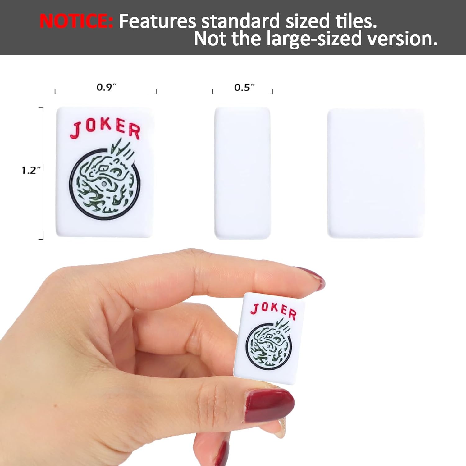 Thumbnail 1 de GUSTARIA 1.2" American Mahjong Tiles - 166 Tiles (Tiles Only, No Dice or Accessories)