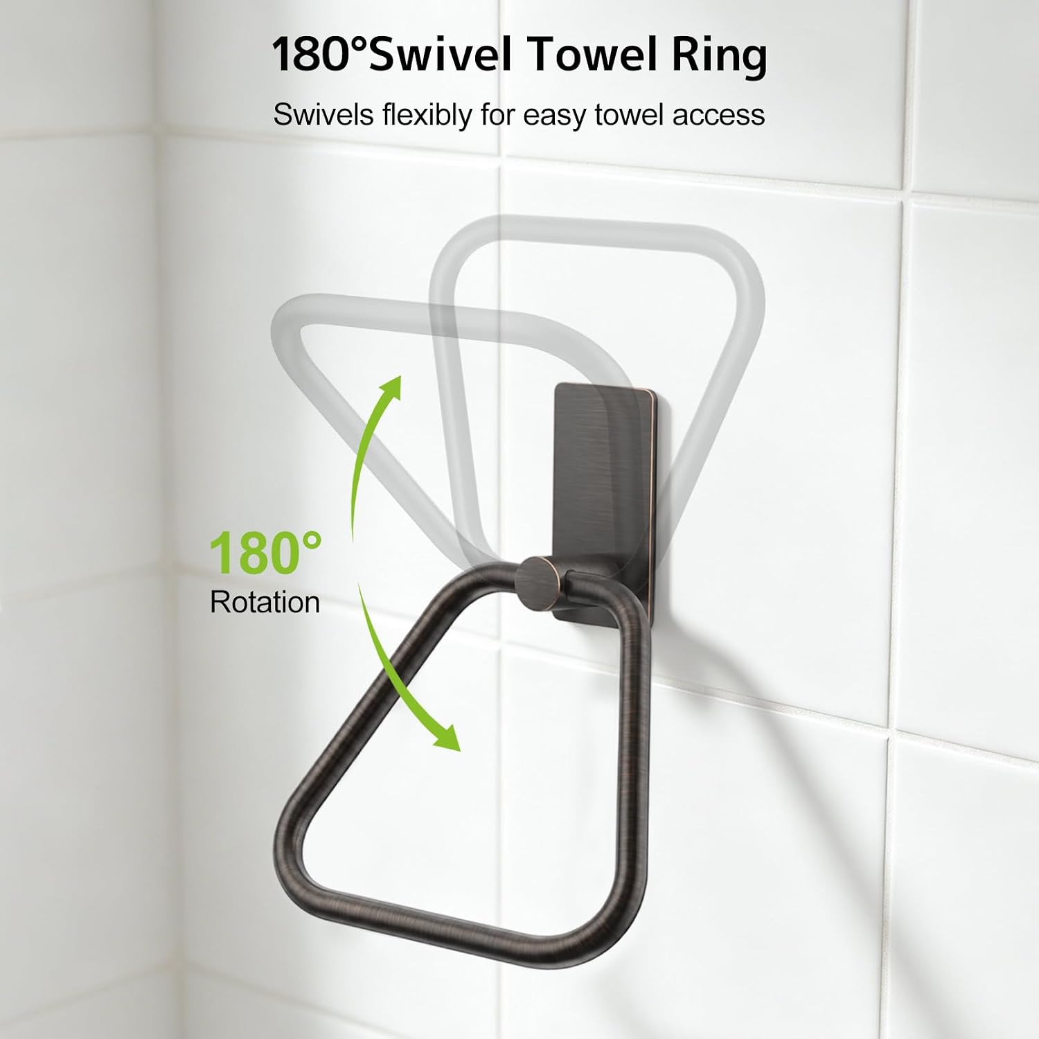 Detalle de SetSail Adhesive Towel Holder Stainless Steel