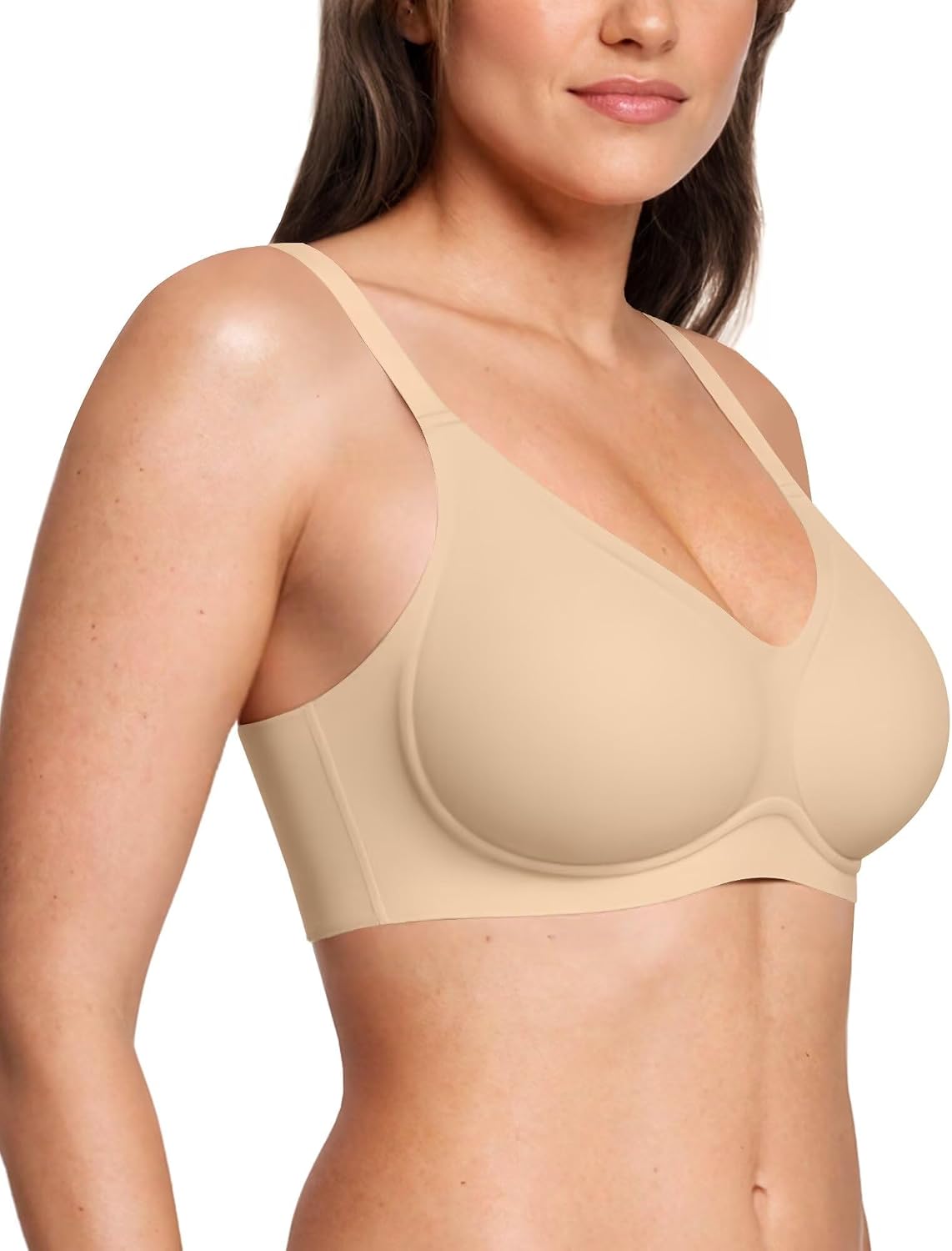 Thumbnail 6 de Vertvie Women's Seamless Jelly Bras: Wireless Comfort Push-Up Bralette with Full Coverage