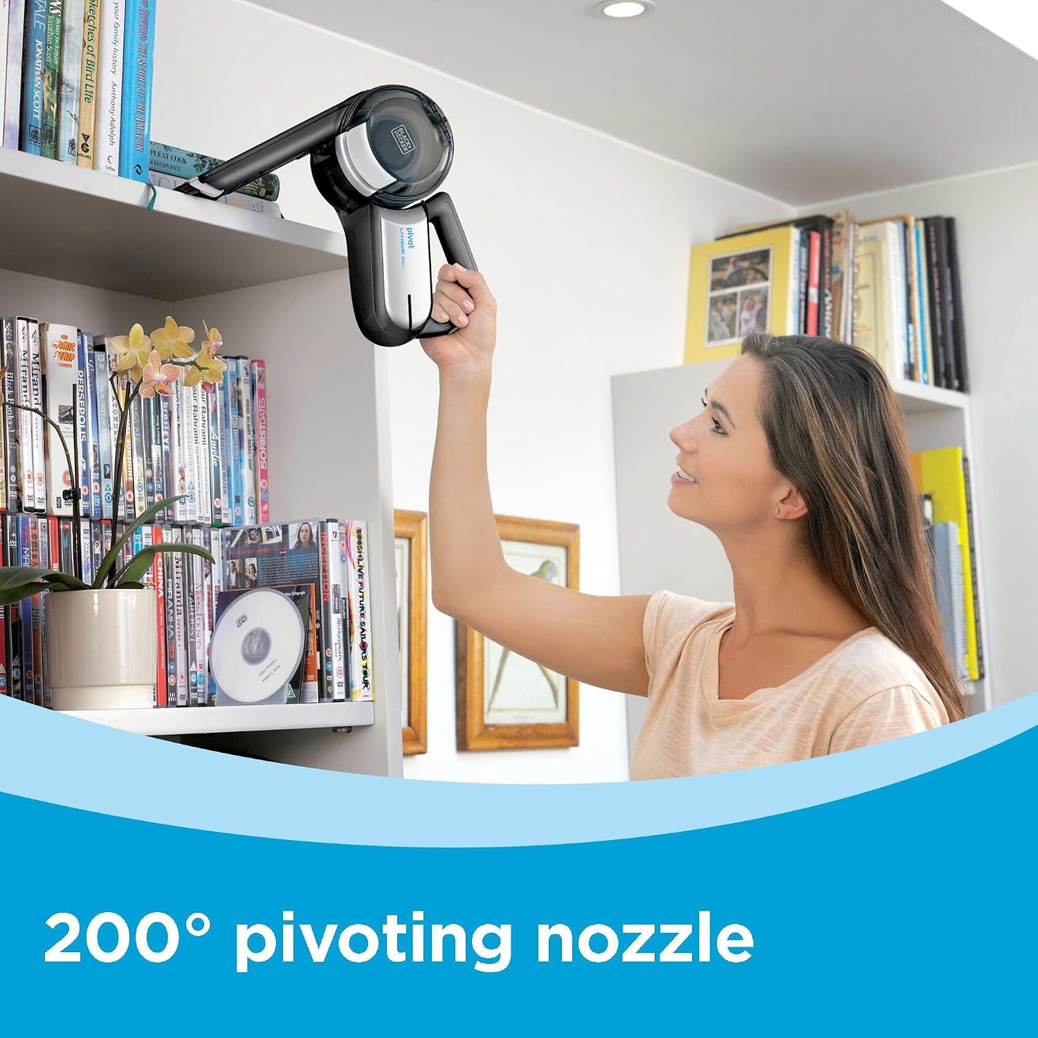 Detalle 2 de BLACK+DECKER BDH2000PL Pivot Vac Handheld Vacuum, 20V MAX, 200° Pivoting Nozzle