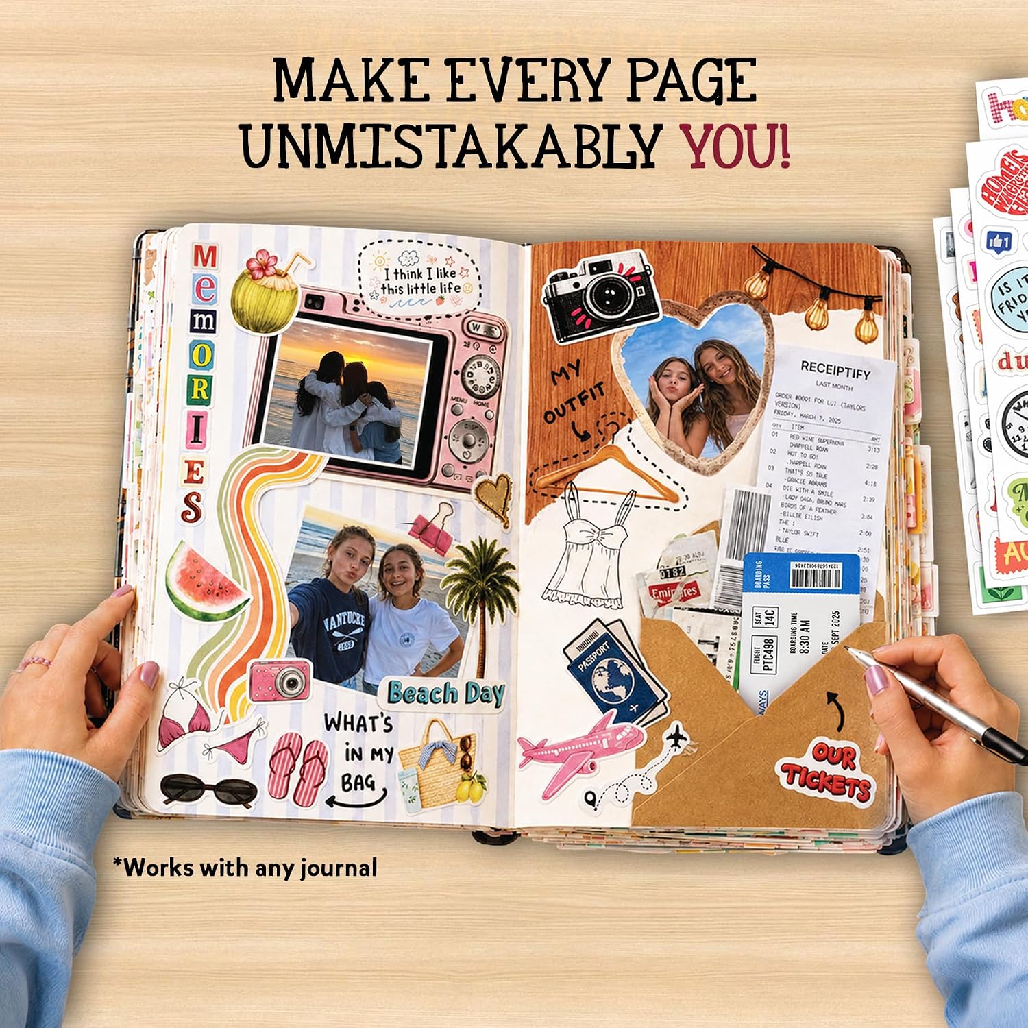 Detalle de My Artsy Stash Scrapbooking Kit with 600+ Stickers