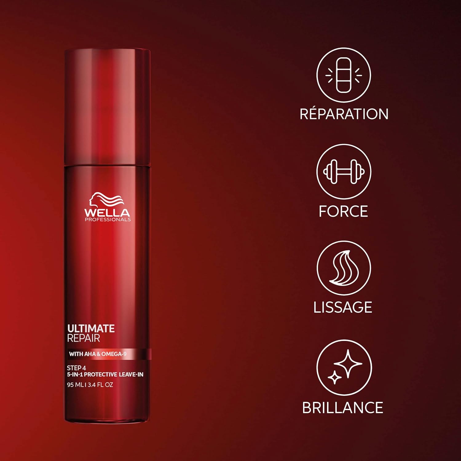 Thumbnail 2 de Wella Professionals Ultimate Repair Lotion sans rinçage (95 ml) : protection 5 en 1 contre les dommages capillaires