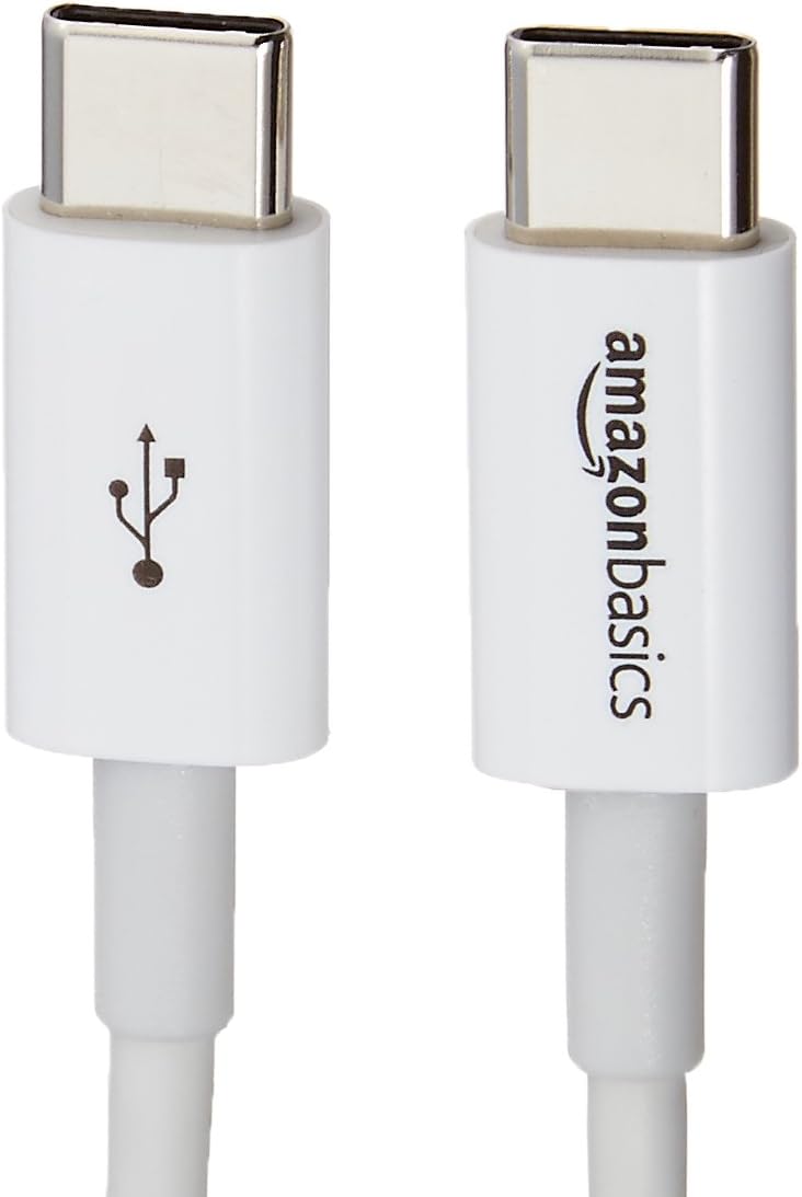 Detalle de Amazonベーシック L6LUC024-CS-R USB-Cケーブル 0.9m、USB 2.0、ホワイト