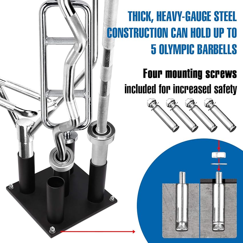 Thumbnail 3 de Yes4All Barbell Rack soporte vertical 5 barras