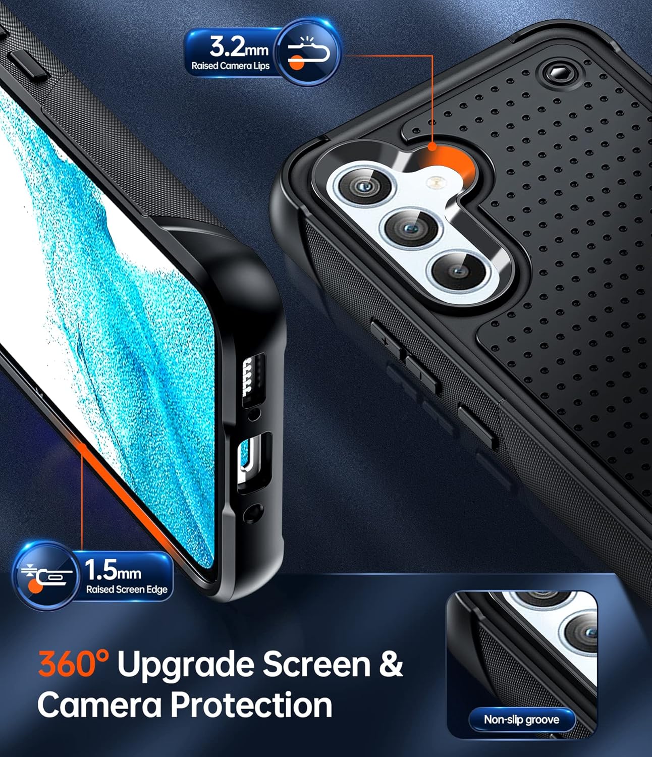 Thumbnail 4 de LeYi Armour Case for Galaxy A54 5G
