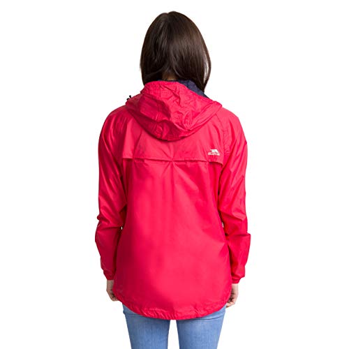 Thumbnail 5 de Trespass Womens Waterproof Packaway Jacket Qikpac Raspberry (Size 8)