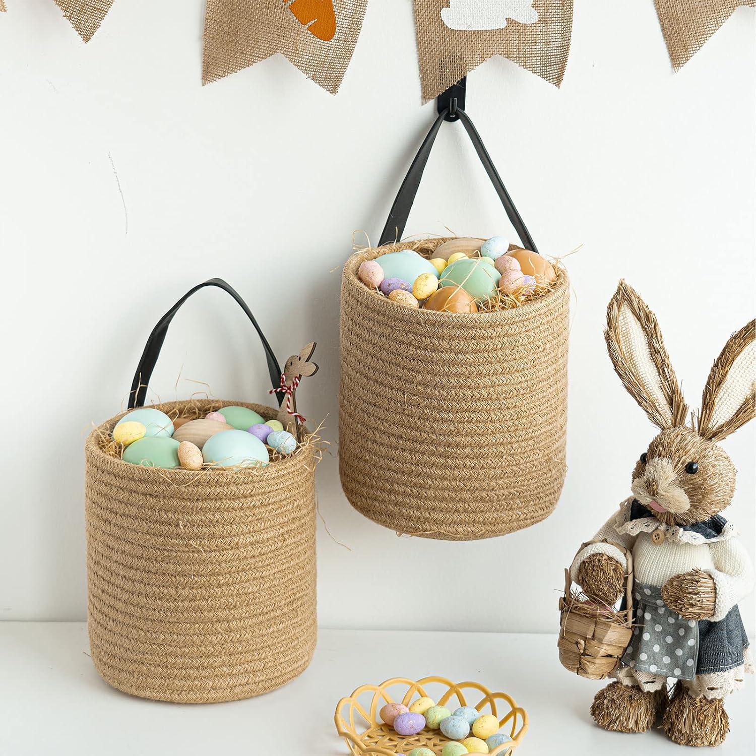 Thumbnail 4 de Goodpick Jute Hanging Storage Baskets