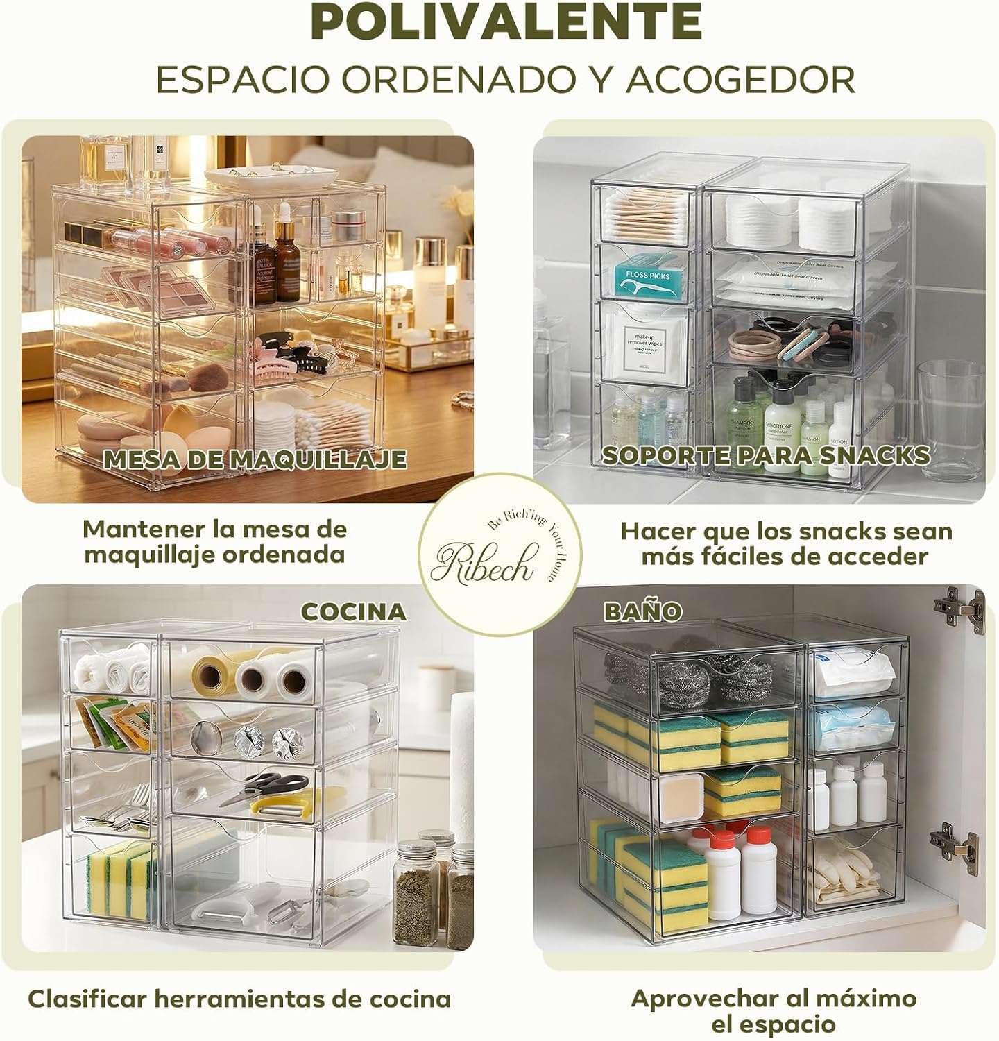 Thumbnail 4 de Ribech Organizador de Escritorio 8 Piezas