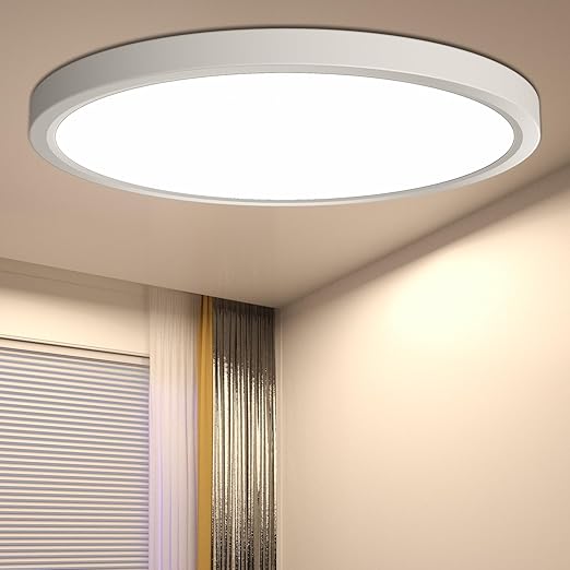 Detalle de DetarZinLED Lámpara de Techo LED IP44 24W 🔆 Impermeable