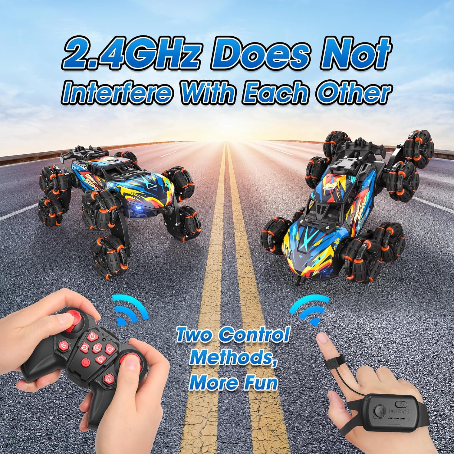 Thumbnail 4 de 8WD Hand Gesture RC Stunt Car