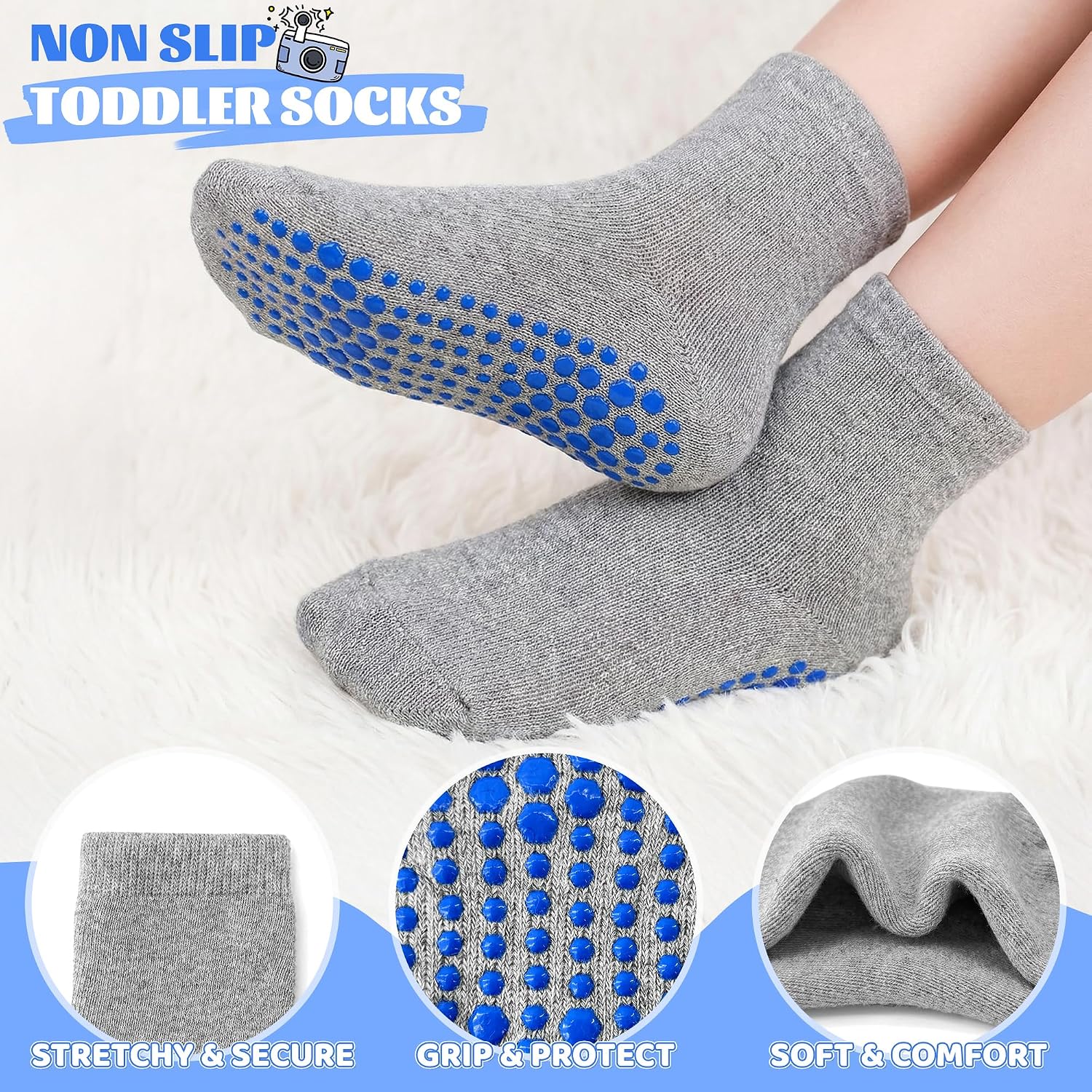 Thumbnail 3 de GRPSKCOS Toddler Thick Grip Socks