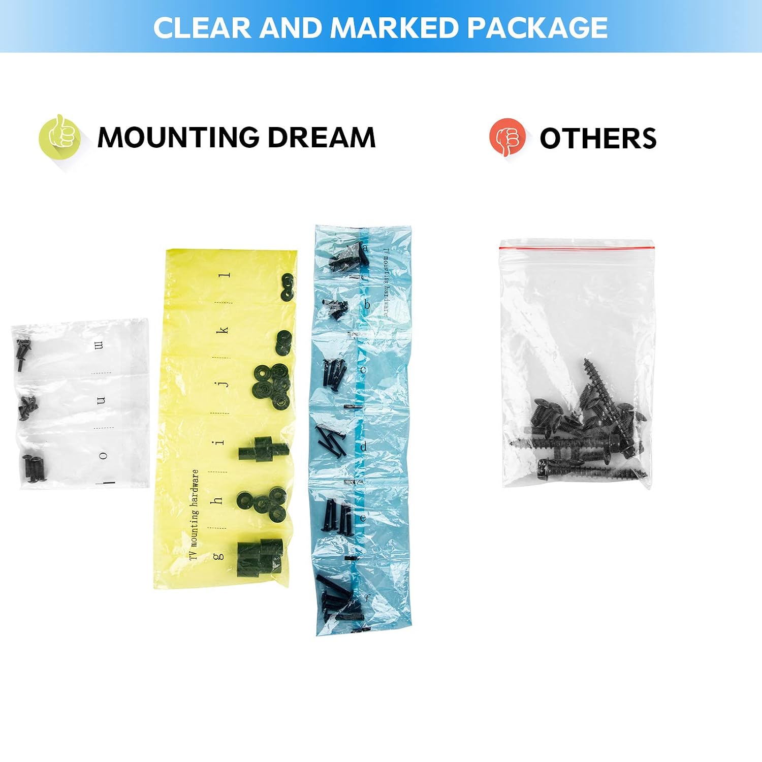 Thumbnail 6 de Mounting Dream Universal TV Mounting Hardware Kit (MD5754-02) – VESA Screws, Spacers & Washers for All TVs