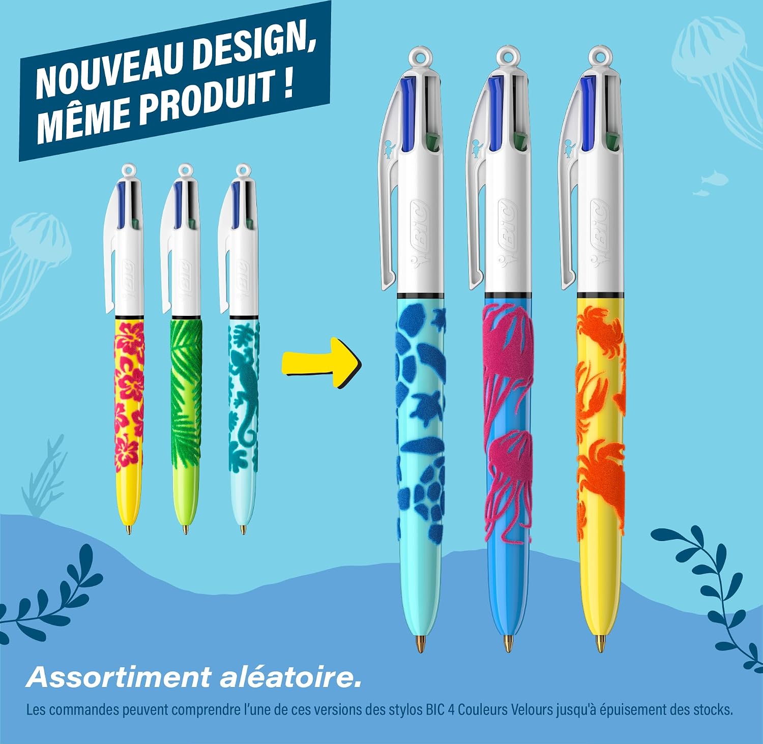 Detalle 2 de Bic Velour 3 bolígrafos edición especial 1.0 mm