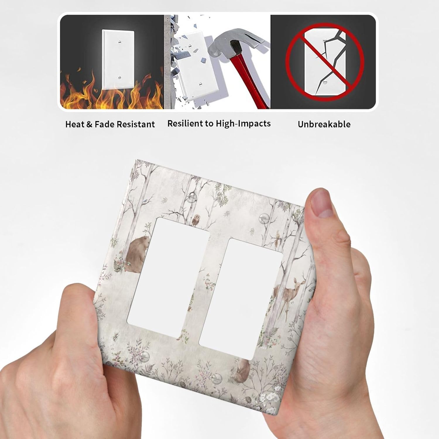 Detalle 2 de Sghxwp 2-Gang Rocker Switch Plate