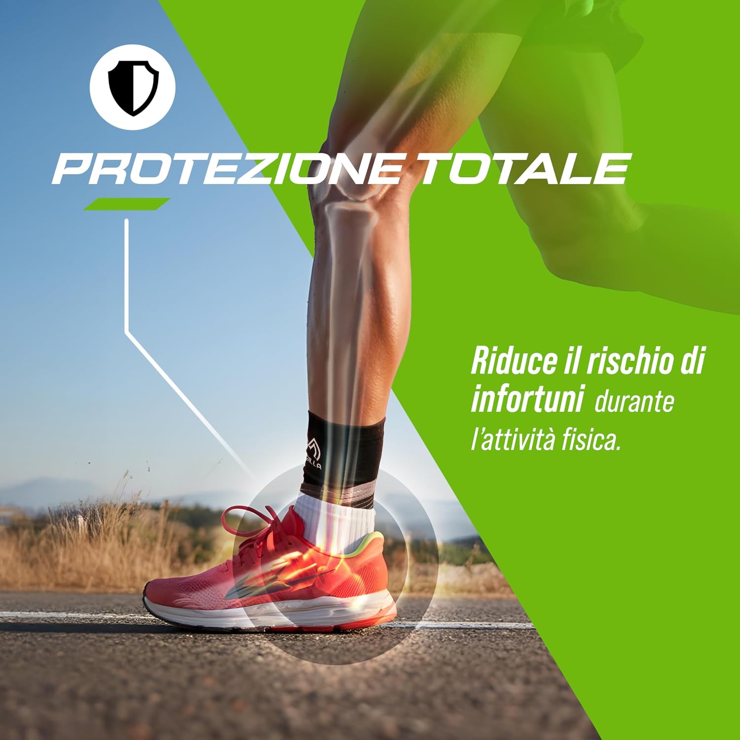 Detalle de Generico Cavigliera Ortopedica Regolabile a Compressione: Supporto stabile e traspirante per distorsioni e recupero sportivo