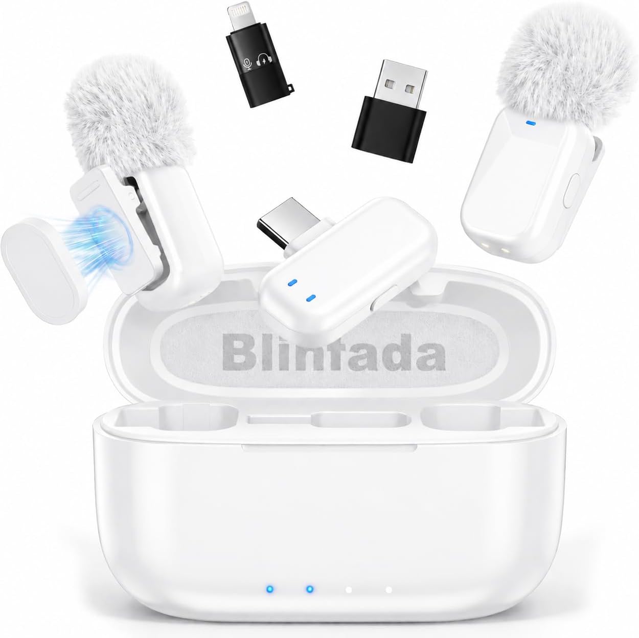 Detalle de Blinfada Mini 2 wireless lavalier microphones