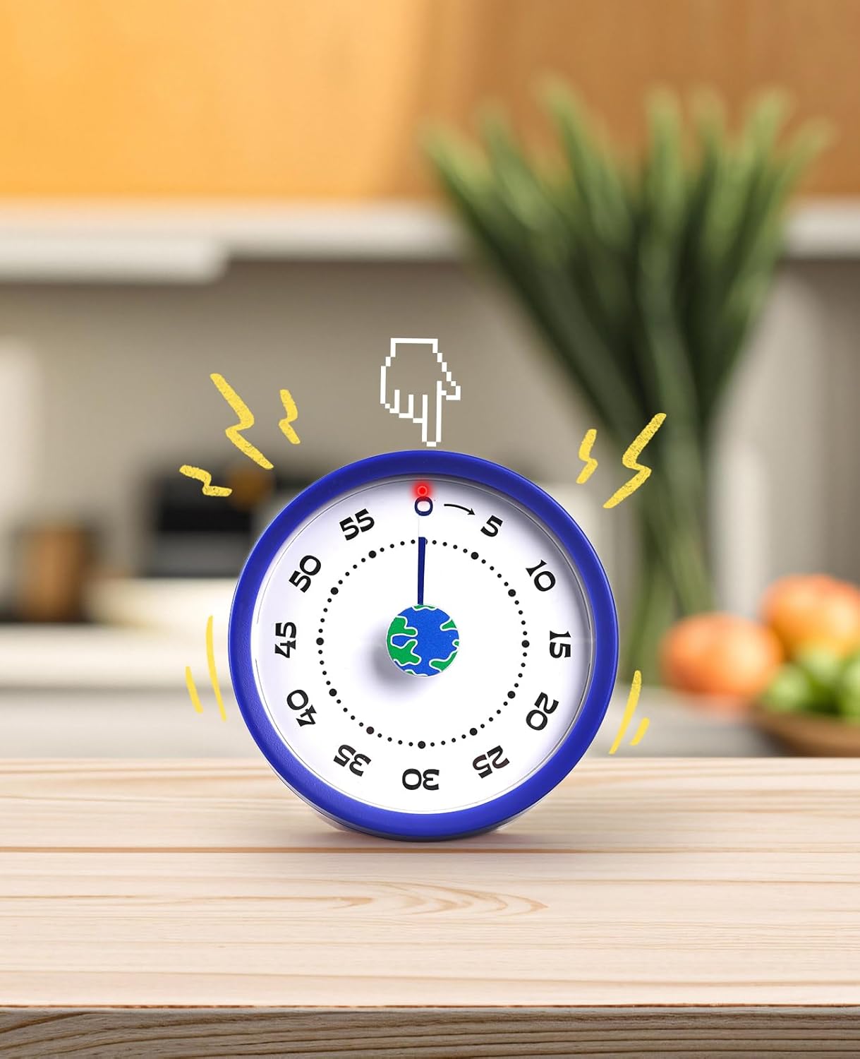 Thumbnail 6 de Voniobuy Timer Visivo per Bambini: Timer da 60 Minuti con Opzioni Sonore o Silenzioso