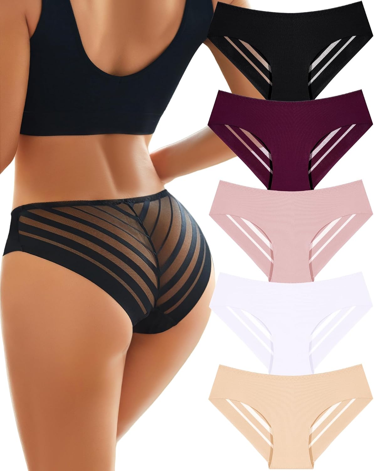 Detalle de ALL OF SHE Culotte sans couture Lot de 5
