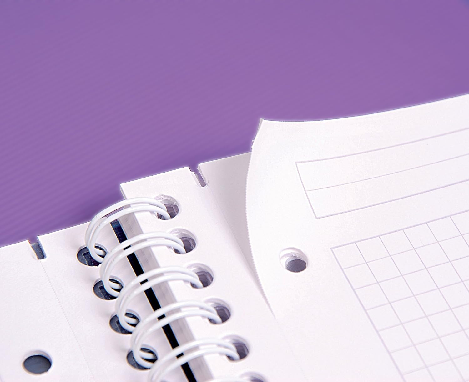 Detalle de Clairefontaine 329755C Linicolor intensi Evolutiv'Book – Taccuino a spirale A5+ 16x21 cm, 180 pagine quadretti, carta 90 g, copertina PP