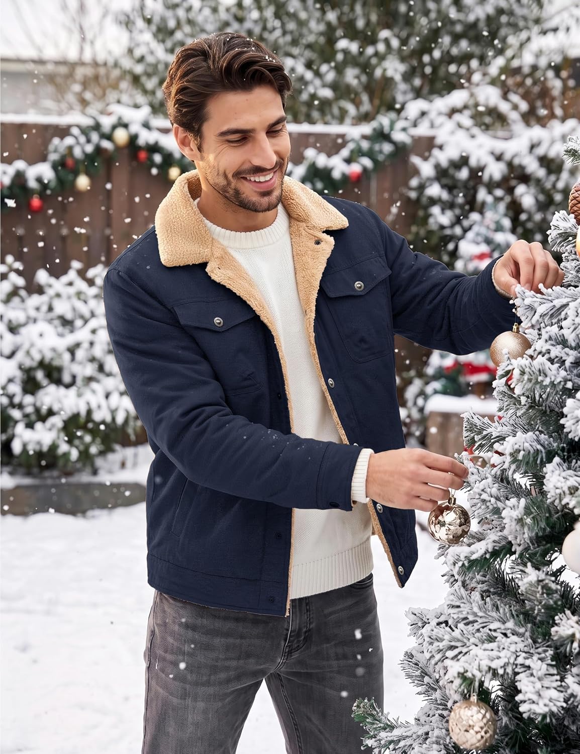 Thumbnail 2 de MAGNIVIT MT-378 Men’s Sherpa-Lined Cotton Winter Jacket