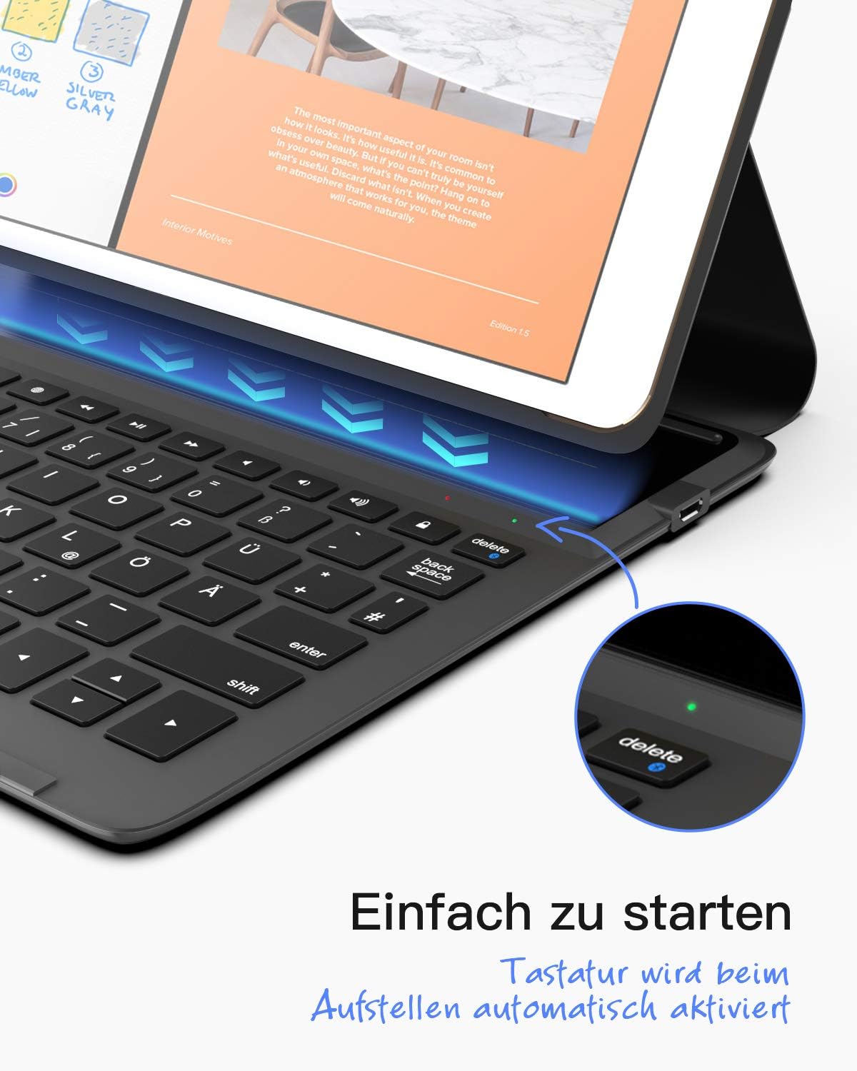 Thumbnail 5 de Inateck BK2006 Ultraleichte Tastatur Hülle 360 g