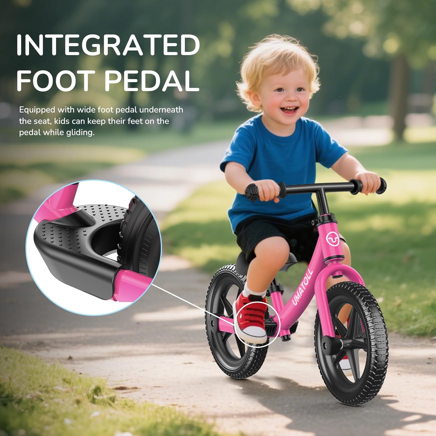 Thumbnail 3 de Umatoll Toddler Balance Bike: No-Pedal Fitness for Early Balancing (18 Months to 5 Years)
