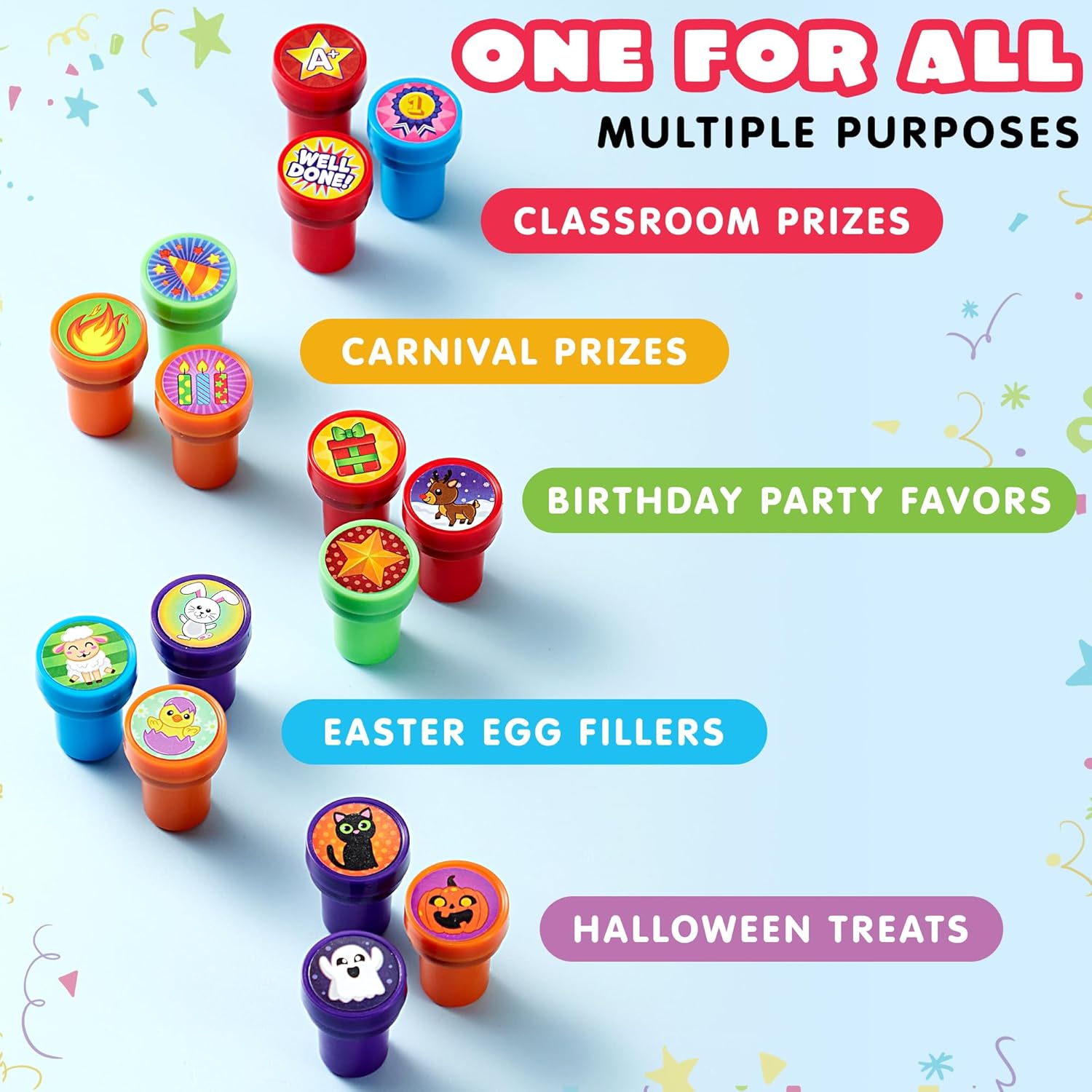 Thumbnail 3 de JOYIN 50 Assorted Stamps for Kids 🎨